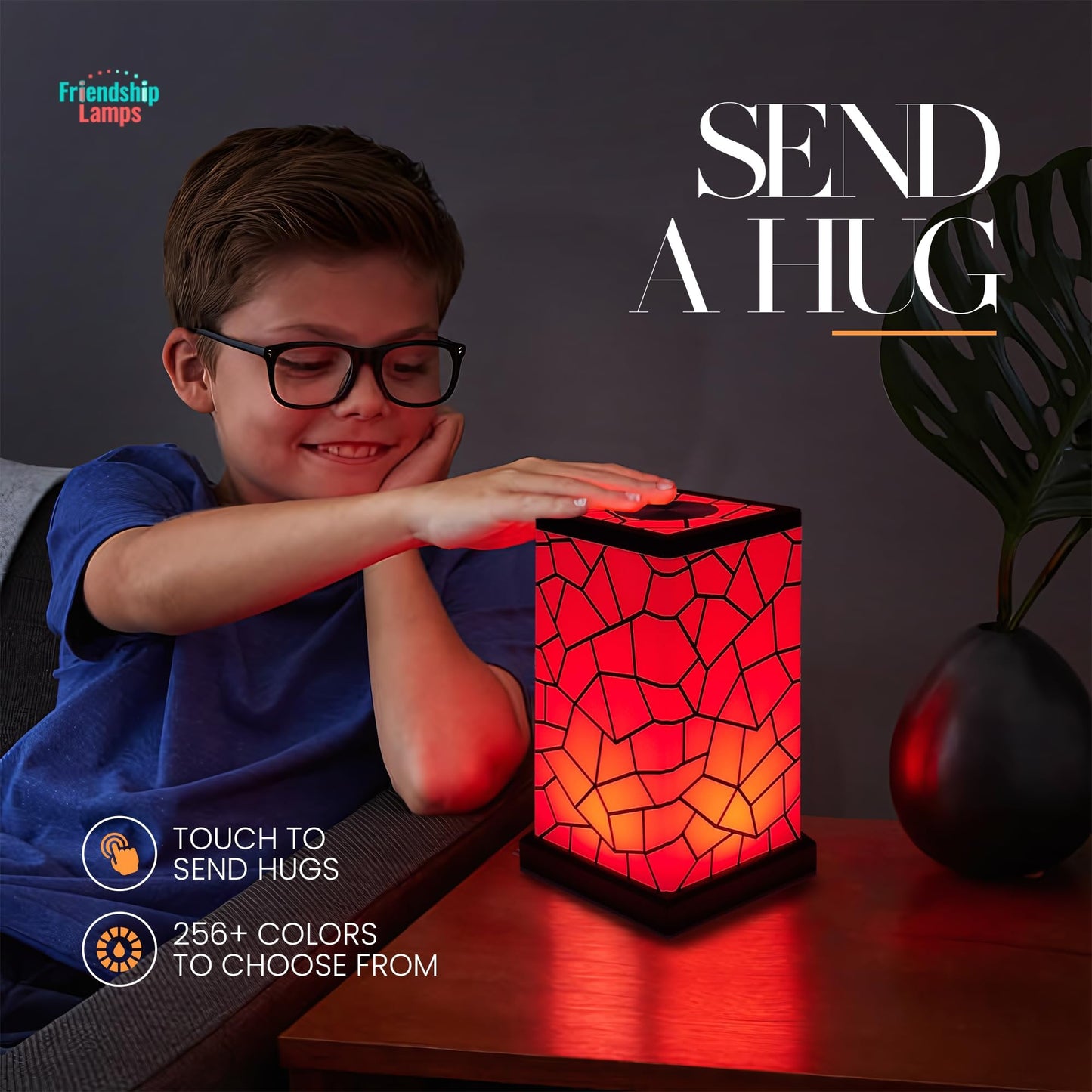 Friendship Lamp® by Filimin Classic - Best Friend Lamps Wi-Fi Touch Lamp LED Light for Long-Distance, Connection, Relationship, Friendship, Gifts, Love, 200+ Colors, App Setup - Single