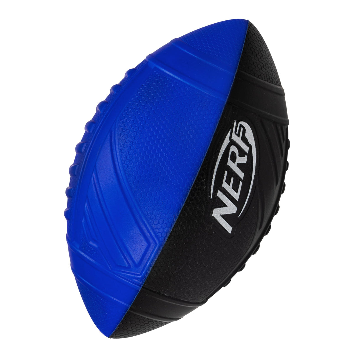 Nerf Pro Grip Football, Blue, Classic Foam Ball, Easy to Catch & Throw, Sports Toys, Christmas Gifts or Stocking Stuffers for Kids