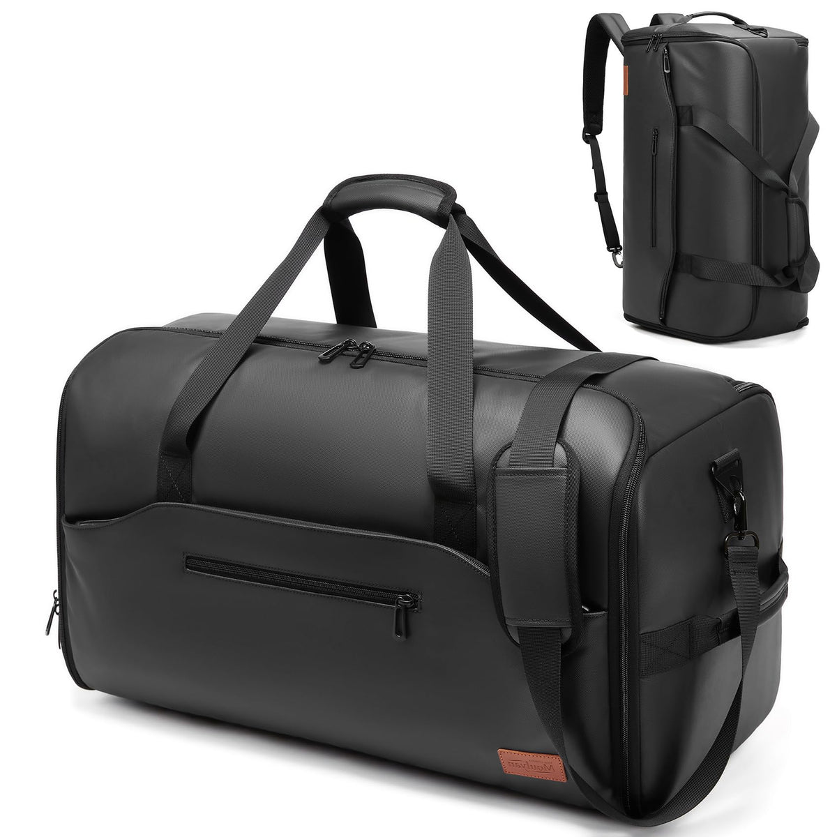Garment Bags for Travel,45L Carry on Convertible Garment Duffle bag for Men Women - 3 in 1 Hanging Suit Travel Bag with Shoulder Strap