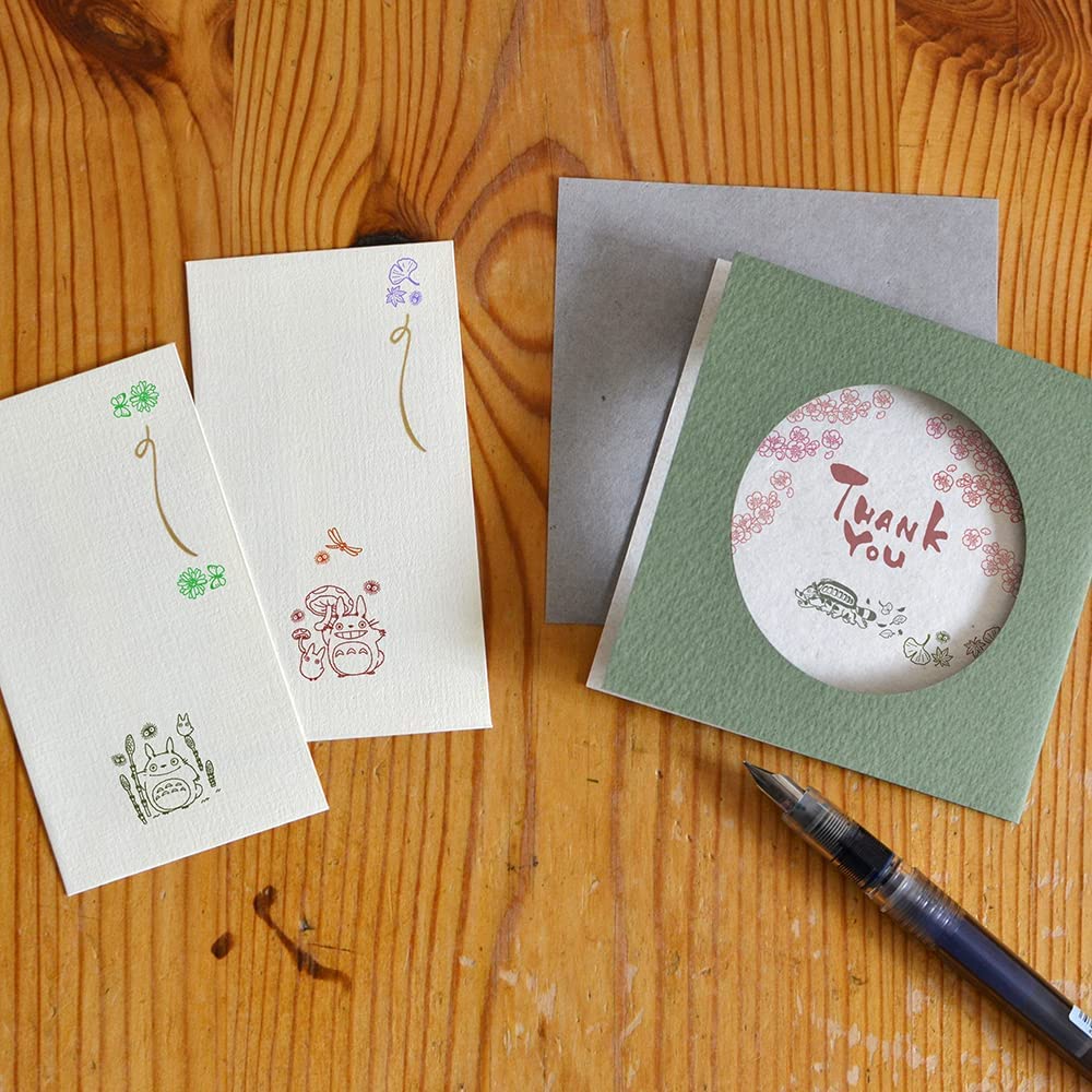 Naitmsad Studio Ghibli Kids Rubber Stamps Set - 12 Cute Stamps/Japanese Stationery Set