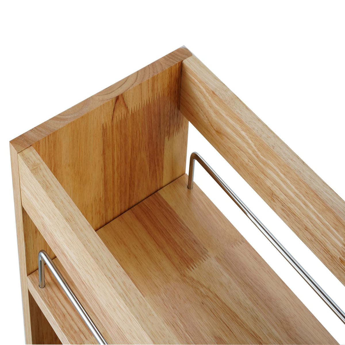 DINDON Pull Out Spice Rack Organizer for Cabinet, (5" W x 21.9" D x 25.2" H) Multi-Use Wood Pull Out Cabinet Organizer Slide Out Shelf Cabinet Storage for Kitchen, Pantry Organization