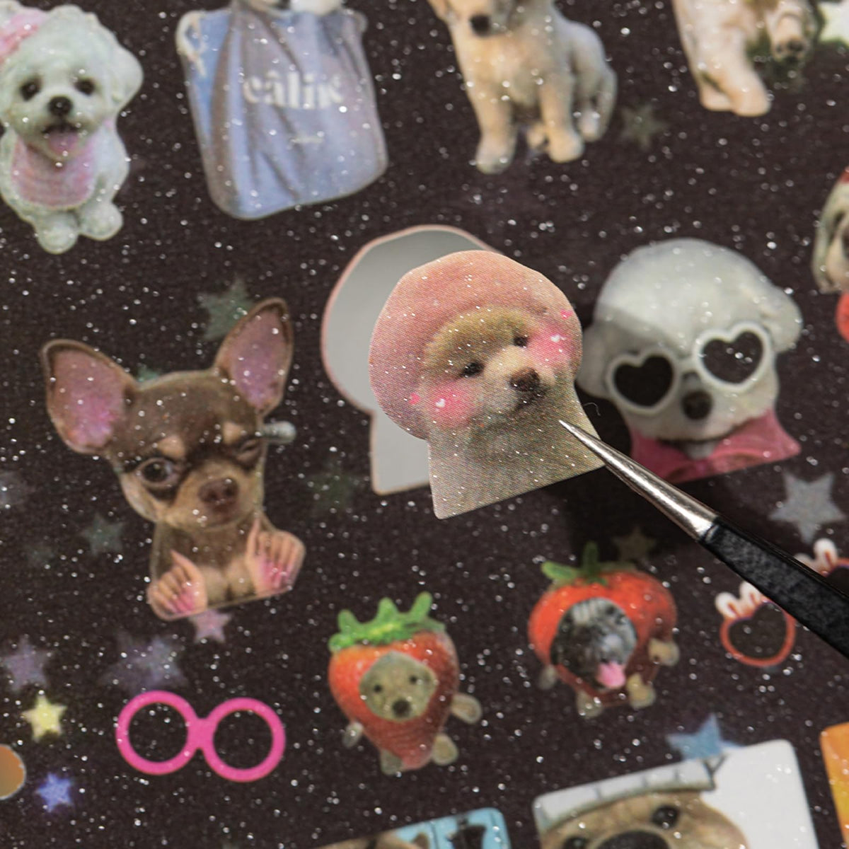 ZHIJIANHZ Dog Sticker Book with Meme Stickers 30 Pages Over 800 Die Cut Stickers with 3 Coating Types for Scrapbook Journal and Planner Sticker Album with Premium Art Paper and Cute Design