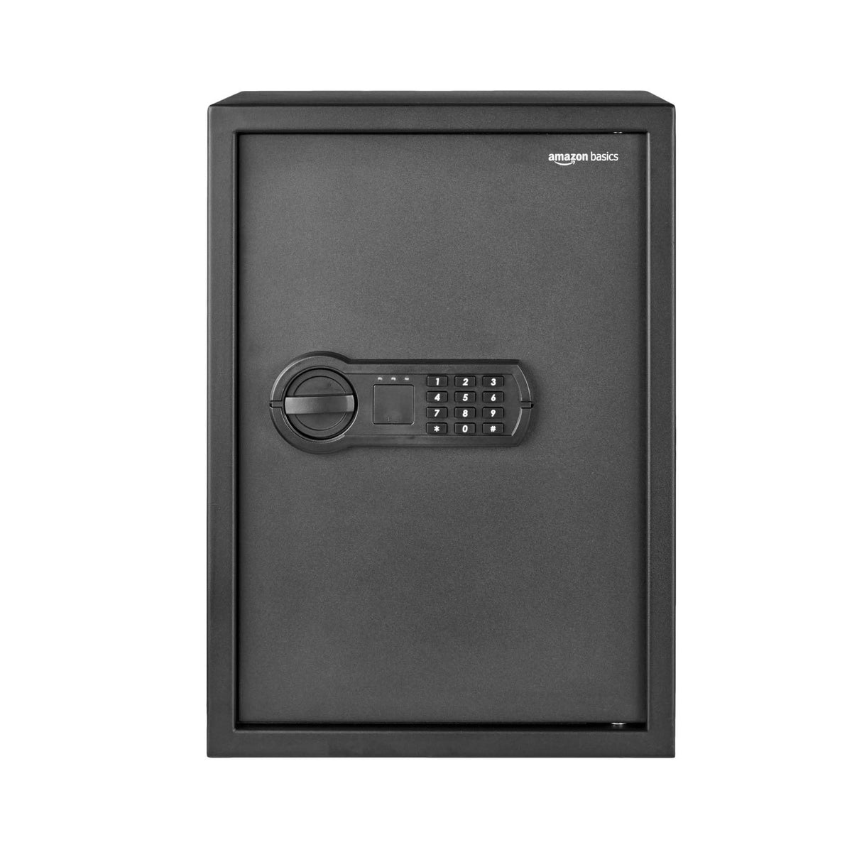 Amazon Basics Steel Home Security Safe Box with Electronic Keypad Lock for Documents, Jewelry, Valuables, 1.8 Cubic Feet, Black, 13.8"W x 13"D x 19.7"H