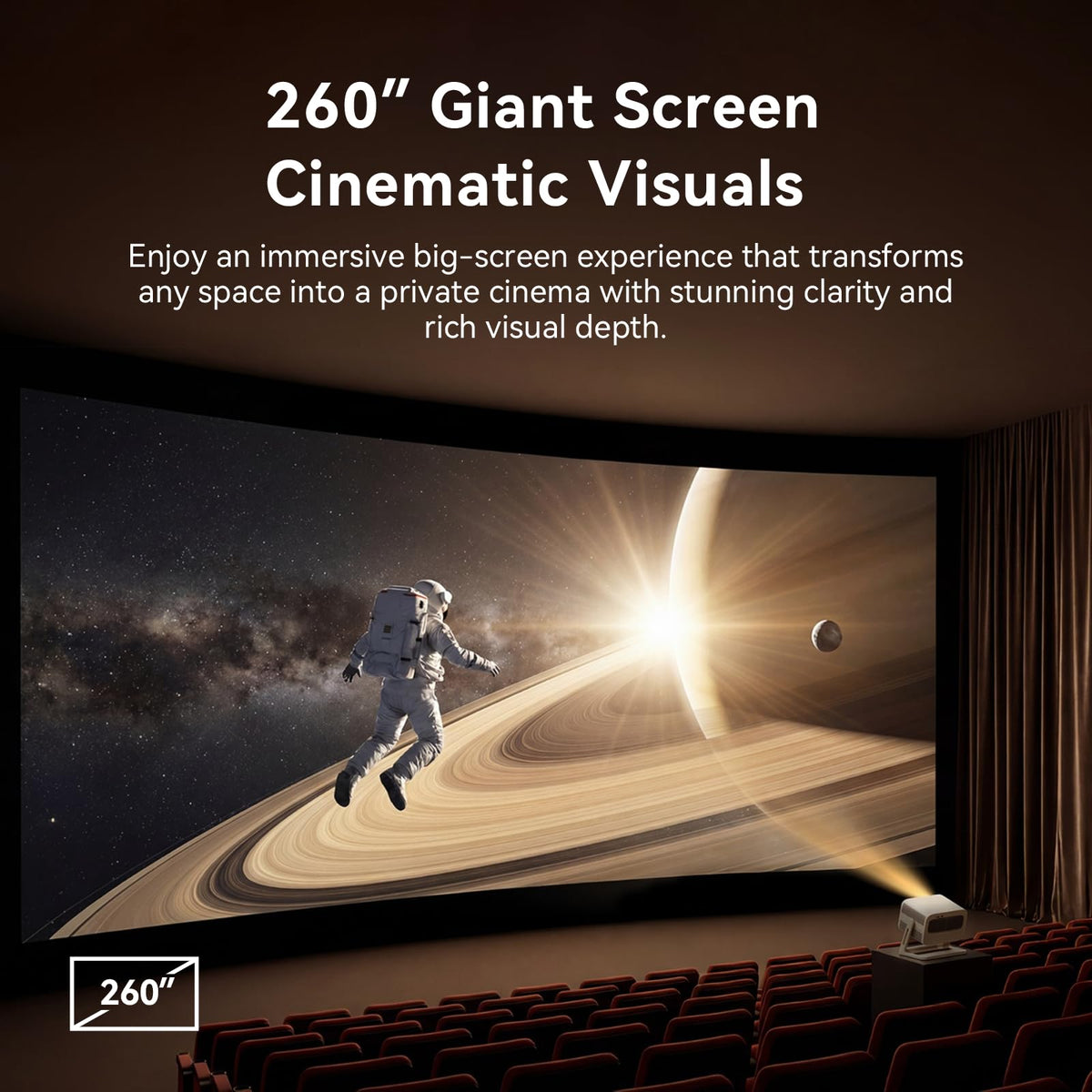 【Official Licensed Google TV 14】Wanbo Vali 1 Pro 4K Smart Projector, Flagship MT9660 Chip, MEMC, 900ANSI, Native 1080P, Dolby Audio, Fully Automatic, 260" Portable Home Outdoor Movie Projector