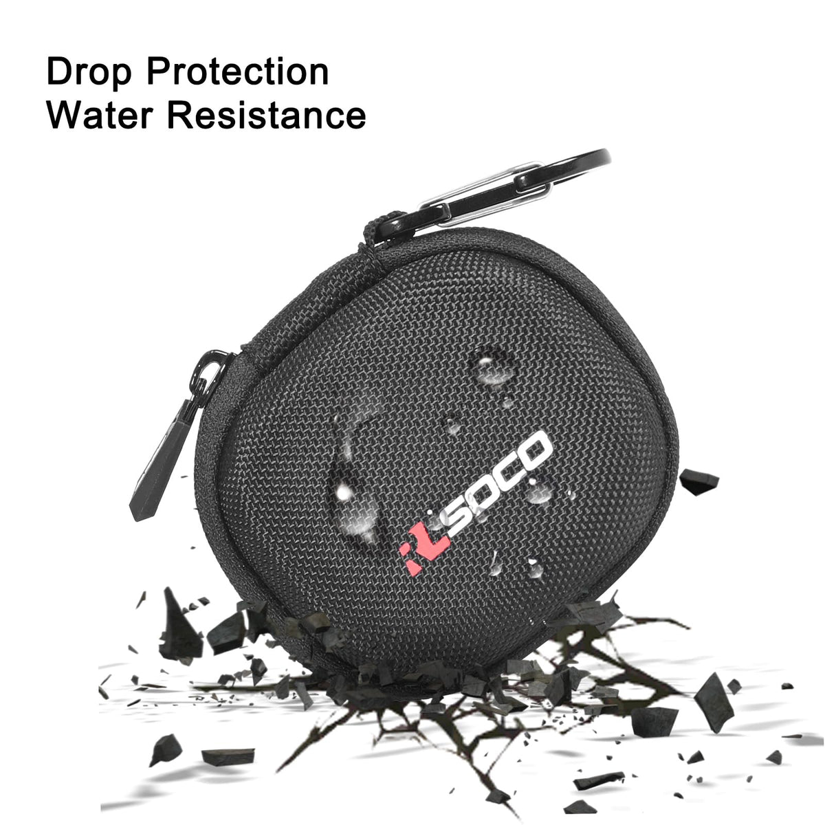 RLSOCO Hard Case for Anker Soundcore Sport X20/Liberty 4 Pro Noise Cancelling Wireless Earbuds | Shockproof, Dustproof, Water-Resistant Storage Pouch with Sturdy Metal Hook (Case Only)