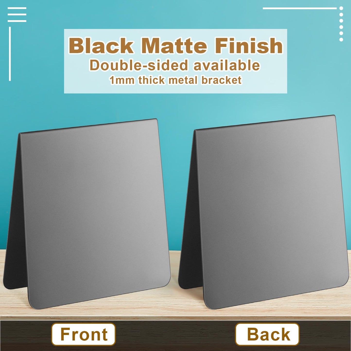 Gersoniel Magnet Display Stand Balls Magnetic Display Board Black Metal Magnet Board Stand Desk Easel Board for Bulletin Table Top Beads Balls for Showing Off (Magnetic Beads Not Included) (2 Pack)