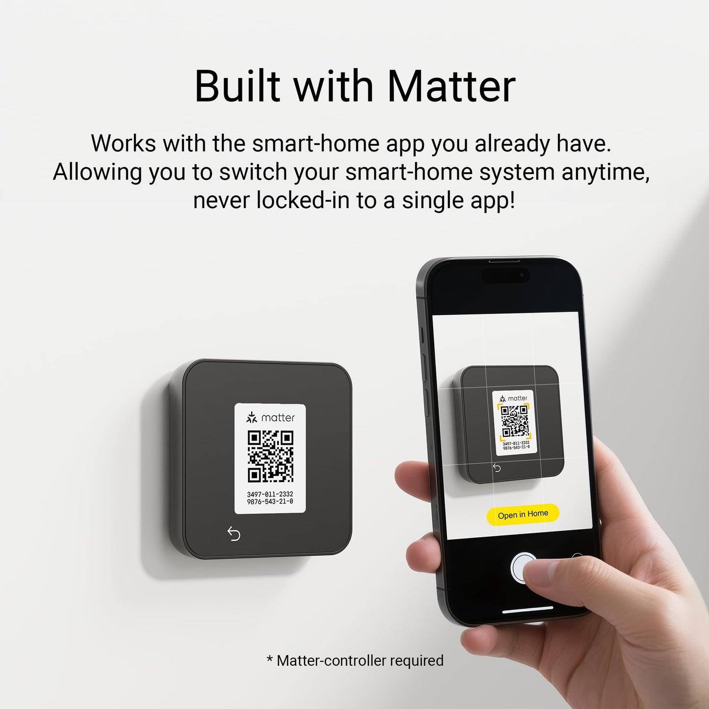 Lux TQX Thermostat with Remote Sensor, WiFi Thermostat Works with Matter, Alexa, Apple Home, Google, App & Voice Control, Programmable Smart Thermostat, C-Wire and wall Plates Included