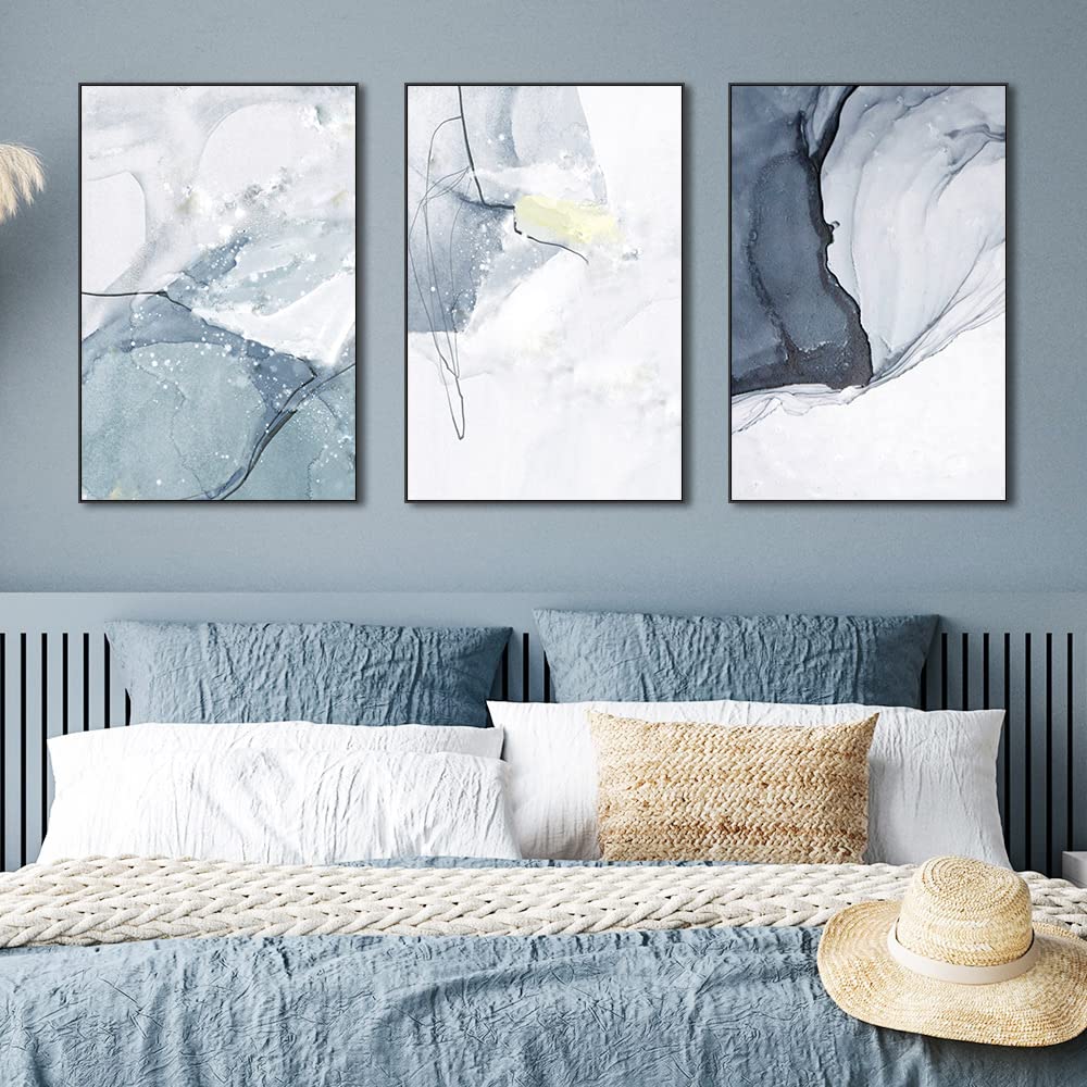 Canvas Framed Wall Art Large Size 24 X 32 Inch X 3 Pieces Of Modern Abstract Simple Posters Prints, Artwork Whether Hanging In The Living room Bedroom Kitchen Office Can Be Aesthetic Wall Decor