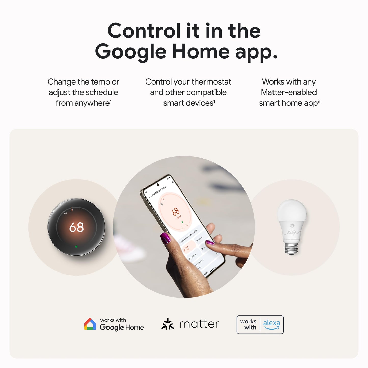 Google Nest Learning Thermostat (4th gen) + Nest Temperature Sensor (2nd gen) - Obsidian