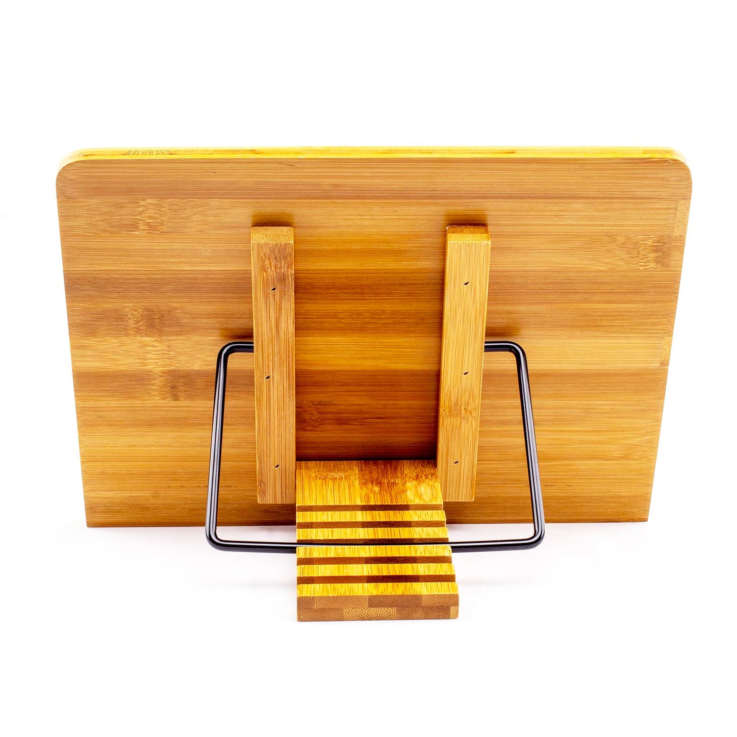 (19.68 x 14 Inch) Extra Large Book Stand for Reading Hands Free,Recipe Cookbook Holder for Kitchen Counter,Textbook Stands for Heavy Thick Books,Bamboo Holders for Bible,Tablet,Law School,Drawing
