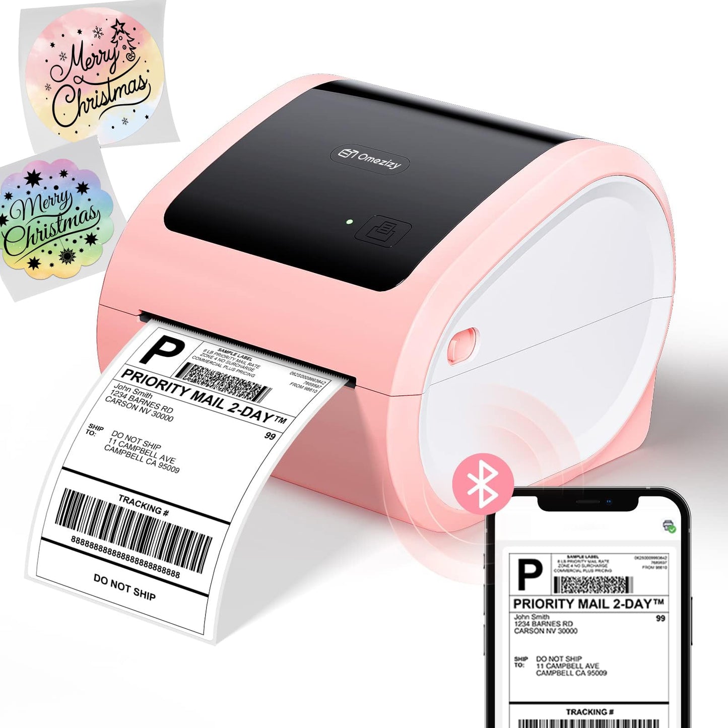 Omezizy Shipping Label Printer 4x6 - Thermal Label Printer for Small Business, Shipping Packages, Home, Office, Compatible with USPS, Shopify, Amazon, Tiktok