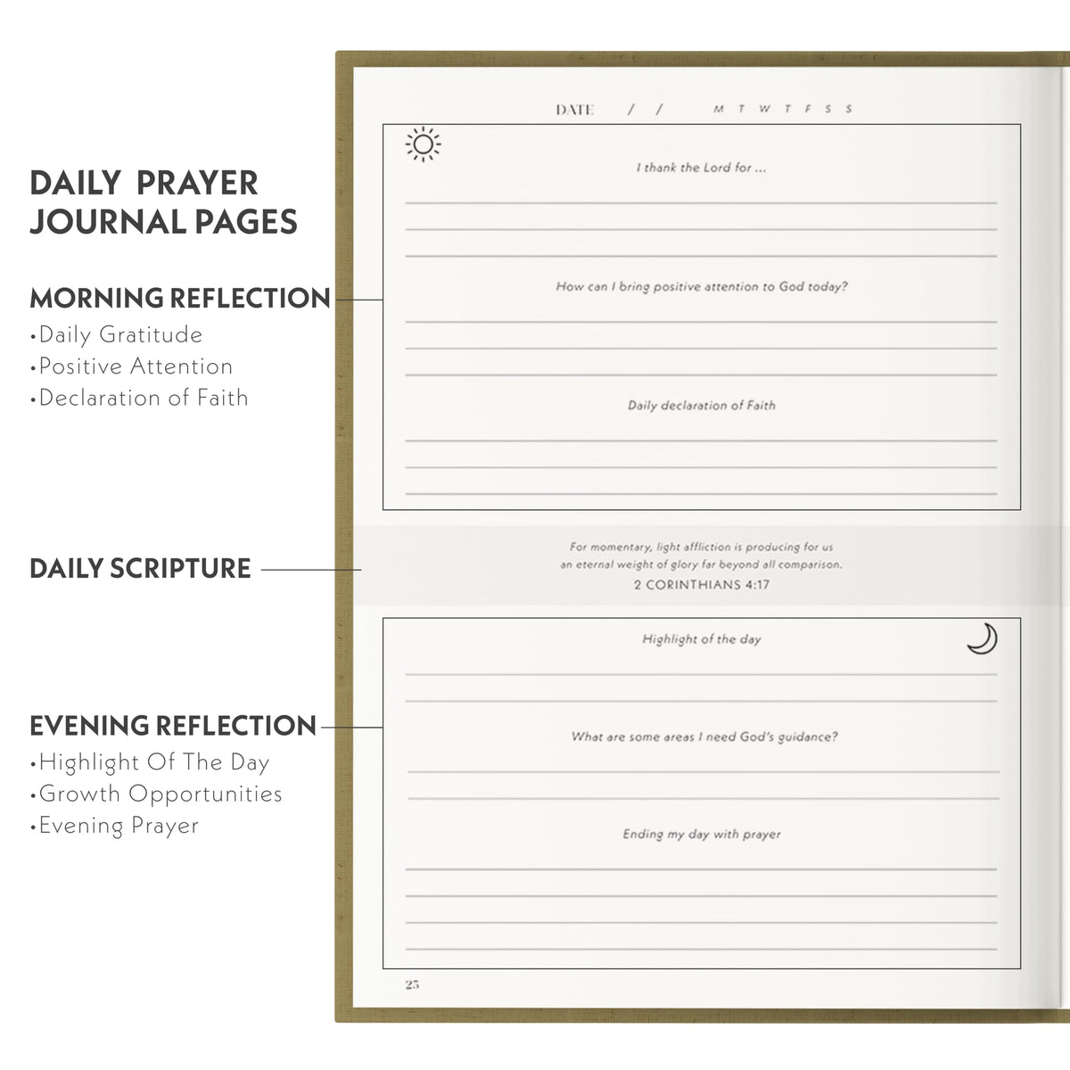 Heavenly Finds Daily Prayer Journal for Woman - 6 Months, Bible Journal with Weekly Scripture - Guided Bible Verse Mapping - Devotional with Prayer Exercises - Spiritual Gift for Woman