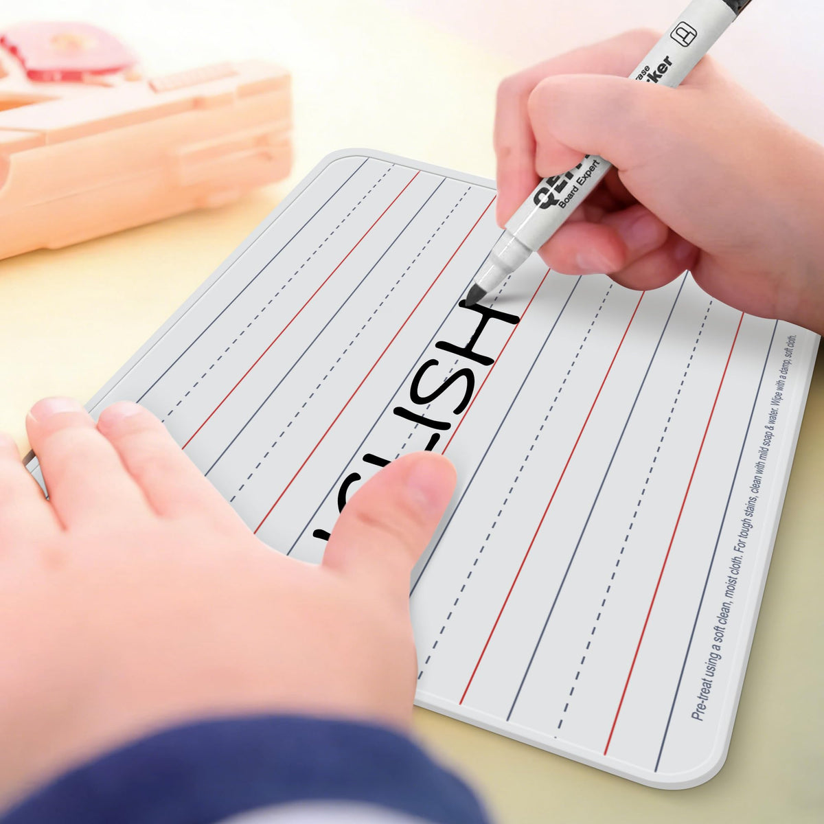 Magnetic Dry Erase Boards, 6 Pack 9”x12” Double Sided Portable Personal Small Whiteboards with Lines, Include 6 Markers, 6 Erasers, 6 X 52 Foam Letters for Kids, Students, Teachers Classroom School