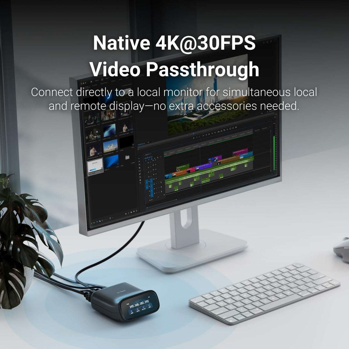 GL.iNet Comet Pro (GL-RM10) Remote KVM Over Wi-Fi, Dual Band Wi-Fi 6, 4K@30FPS Passthrough, Touchscreen, 32GB eMMC,Tailscale Support Remote Access and ATX/fingerbot for Disaster Recovery, Home Office