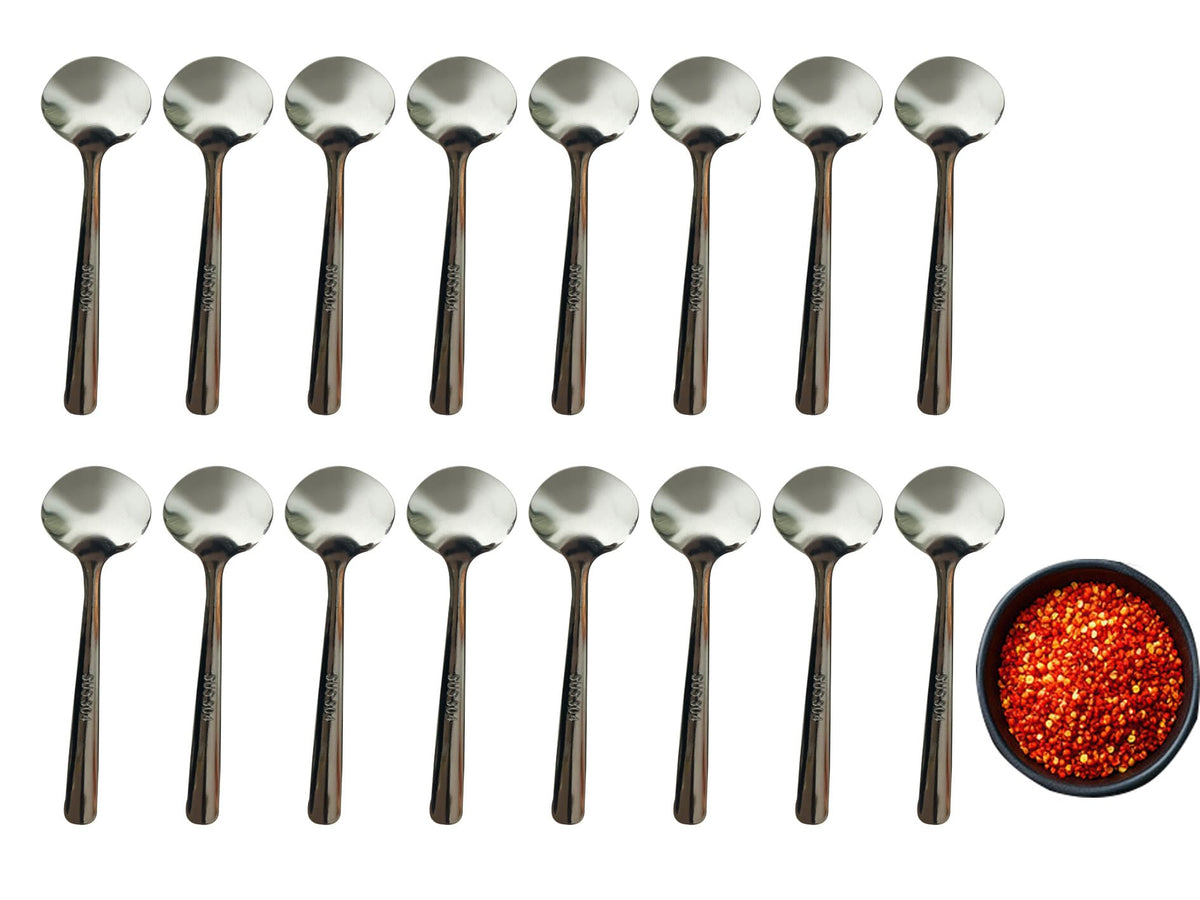 Mini Coffee Spoon,16 PCS Tiny Stainless Steel Spoons for Spices Jars,3.5 Inches Stainless Steel Small Spoons for Dessert.