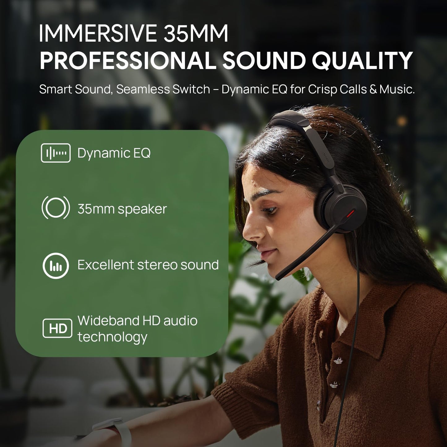Yealink UH44 UC USB Headset -2 Noise Cancelling Mic, Comfort Ear Cushions, Stereo Sound for PC/Laptop with Inline Controls,Home,Office,USB-C/A & Busylight