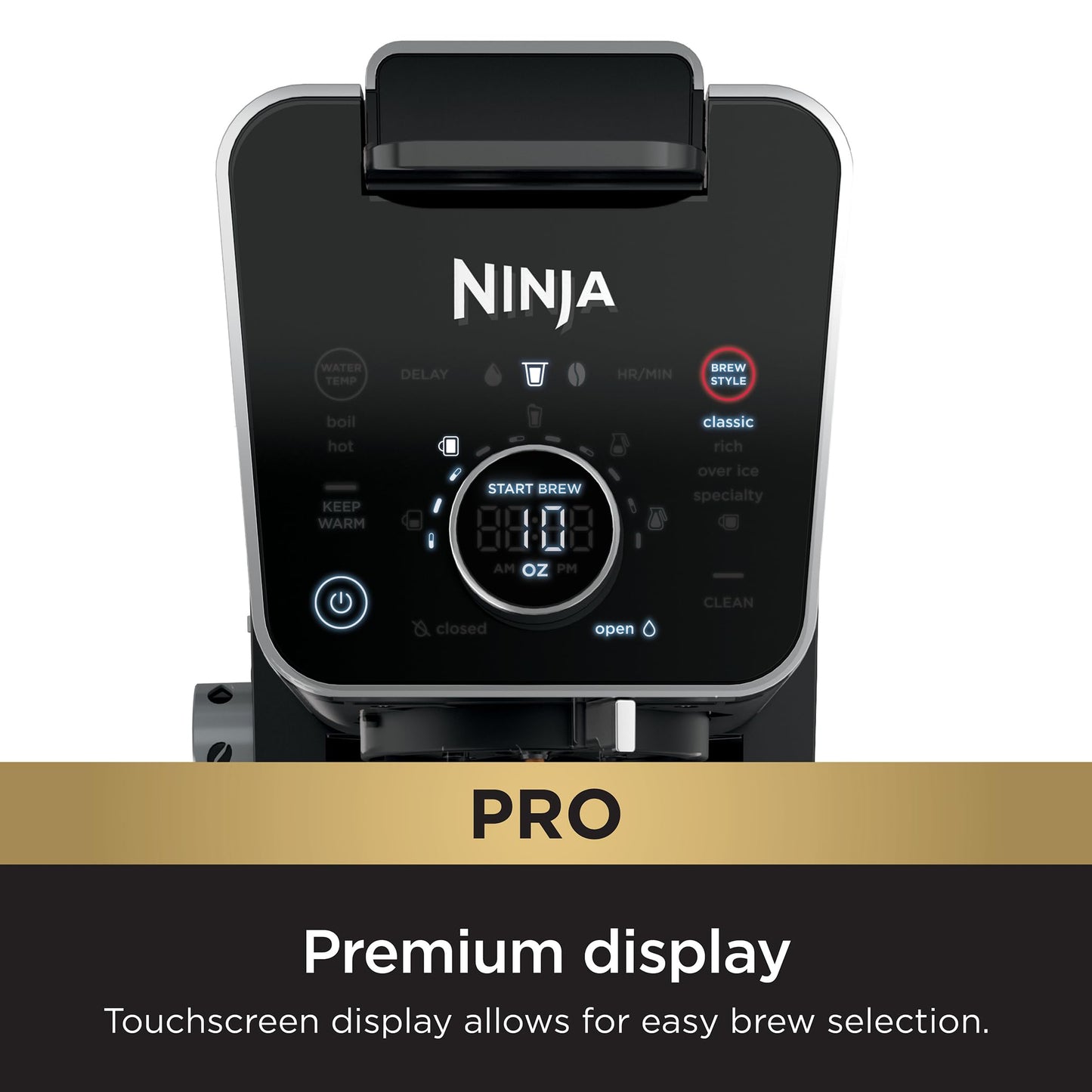 Ninja Drip Coffee Maker With K Cup Combo, DualBrew Pro Specialty Coffee System, Coffee Machine Compatible with K-Cup Pods, 12 Cup Single Serve Coffee Makers with Paper Filter, CFP301