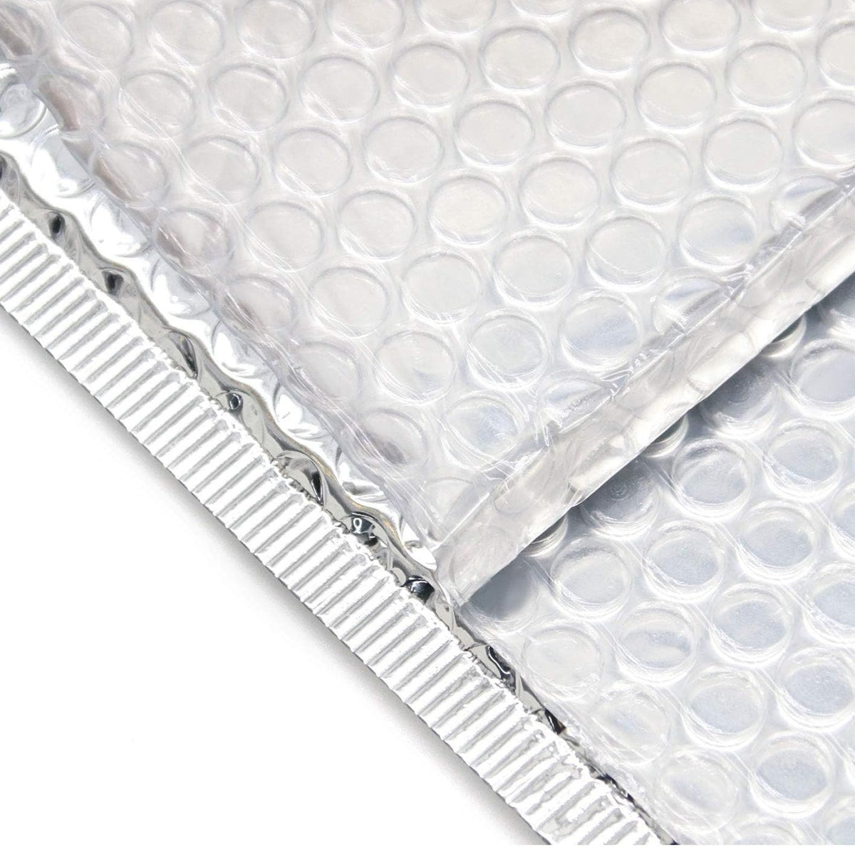 YUENPUN 50 Pack 7 x 9 Inch Metallic Bubble Mailers, Silver Padded Mailing Envelopes, Foil Self Seal Padded Envelopes for mailing, packing