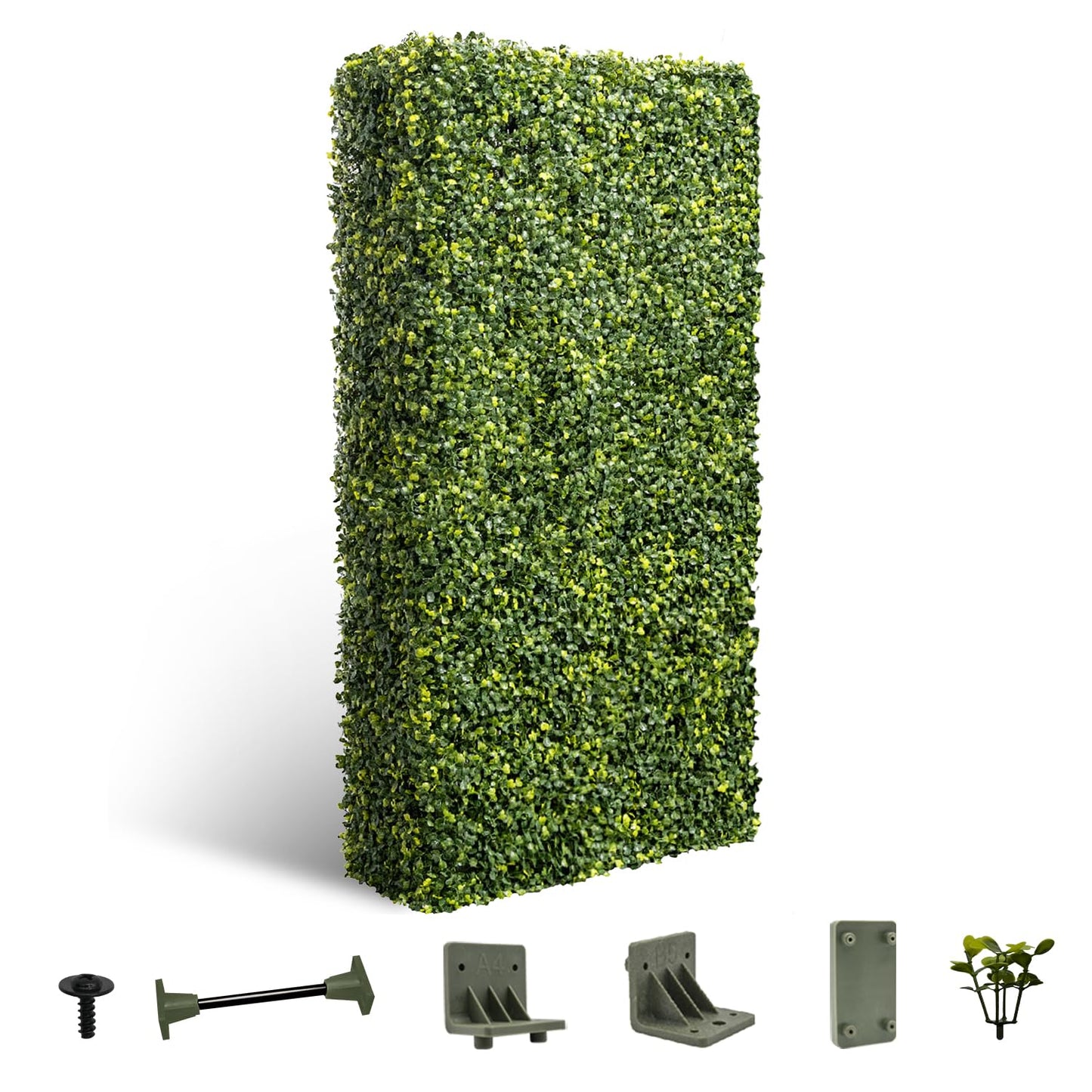 Windscreen4less 18Wx36Hx6D inches Artificial Boxwood Hedge Wall, Greenery Fake Grass Background Partition, Outdoor Privacy Wall for Terrace, Balcony, Restaurant, Garden, Party Decoration