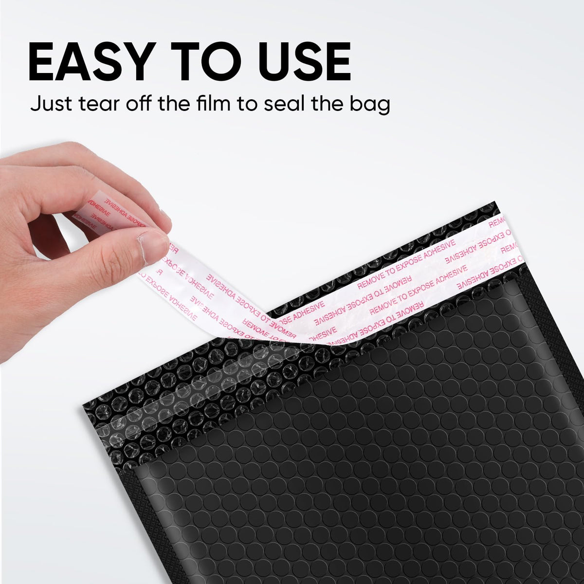 CHMI Black Bubble Mailers 8.5 x 12 Inch 90 Pack, Usable Size 8.25X12 Inch Poly Mailers,Mailing Envelopes,Shipping Mailer，Opaque Self Seal Adhesive Waterproof Bags for Packaging and Shipping.