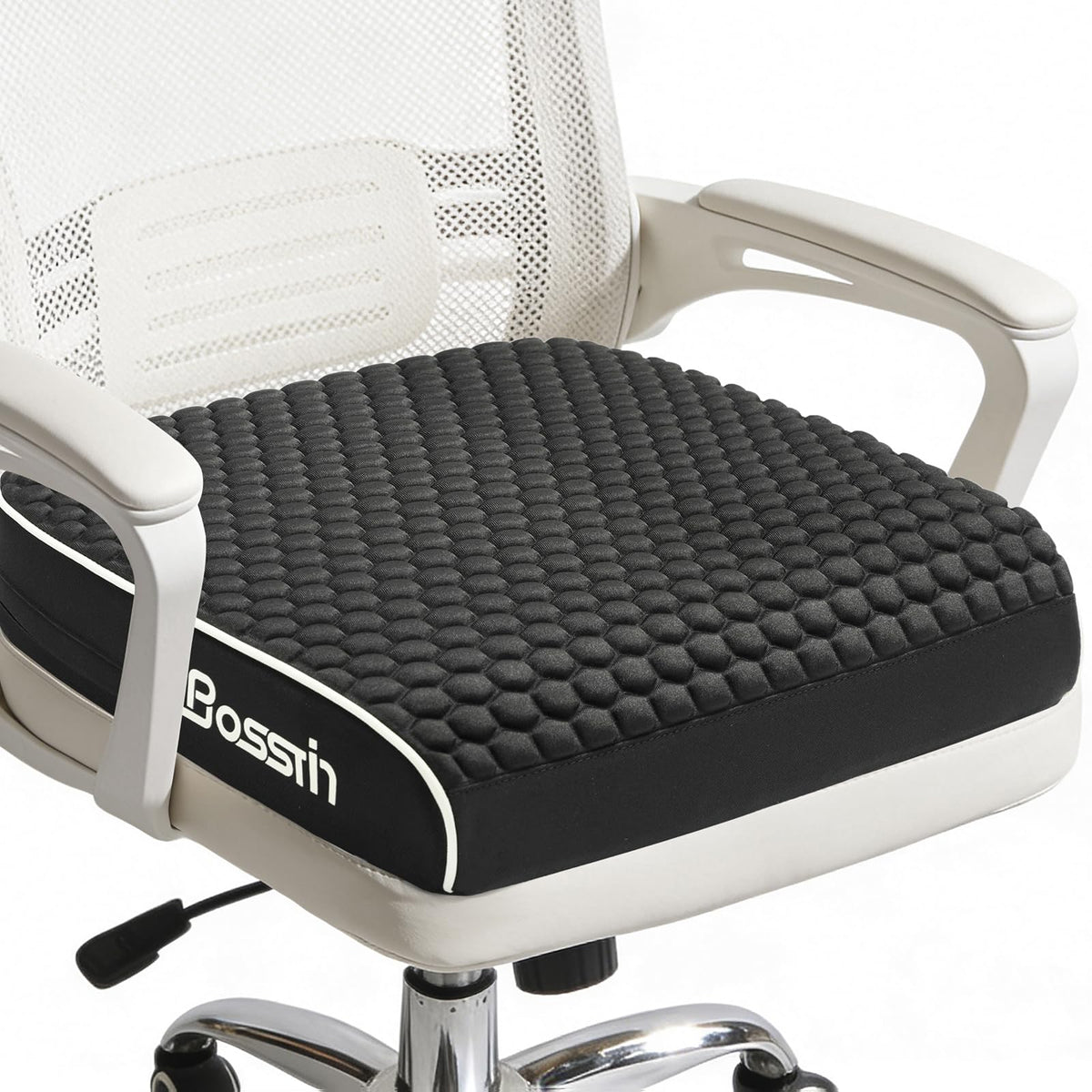 Extra Large Office Chair Cushion (19"x17"x3"), Seat Cushion with Honeycomb Message Dots & High-Resilient Foam for Back & Tailbone Pain Relief, Butt Pillow for Long Sitting, Car Seat, Wheelchair, Floor
