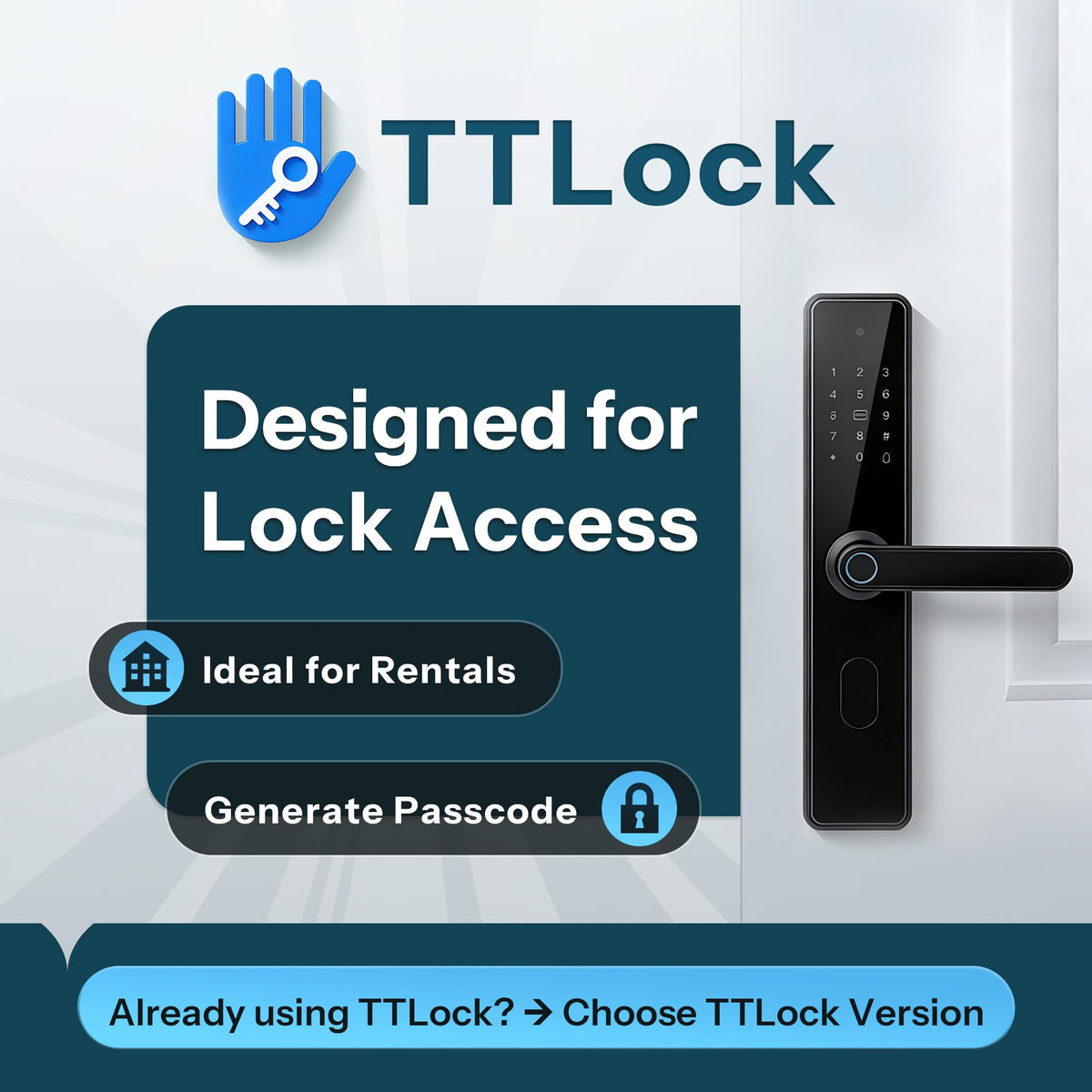 Moquin Smart Key Lock Box, TTLock APP Control, Fingerprint, Manual Keys, Access Card, EKey and Passcode Unlock, Electronic Bluetooth Wireless Lock Box for Airbnb Realtor House Office