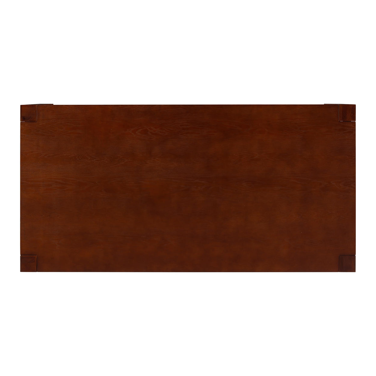 NTC Block 71 Inch Modern Farmhouse Dining Table, Rectangular Dinner Table for Dining Room, Living Room Furniture, Effortless Assembly, Dark Walnut