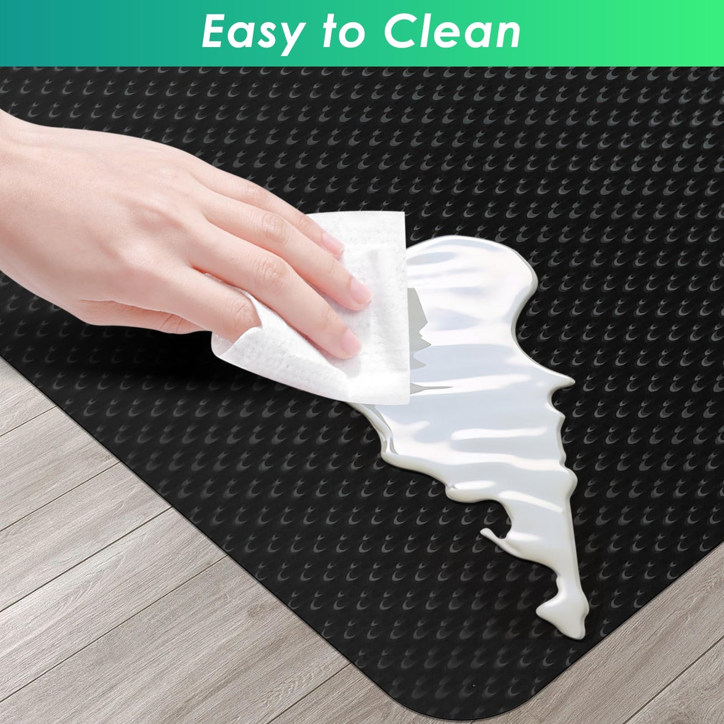 Vicwe Gaming Chair Mat for Hard Floor,36" x 55" Computer Chair Mat for Tile Floor,Anti-Slip Hard Floor Protector Rolling Chair for Office Home