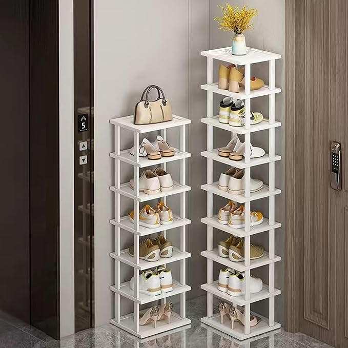 Bamboo Shoe Rack 12 Tier- Vertical Shoe Rack