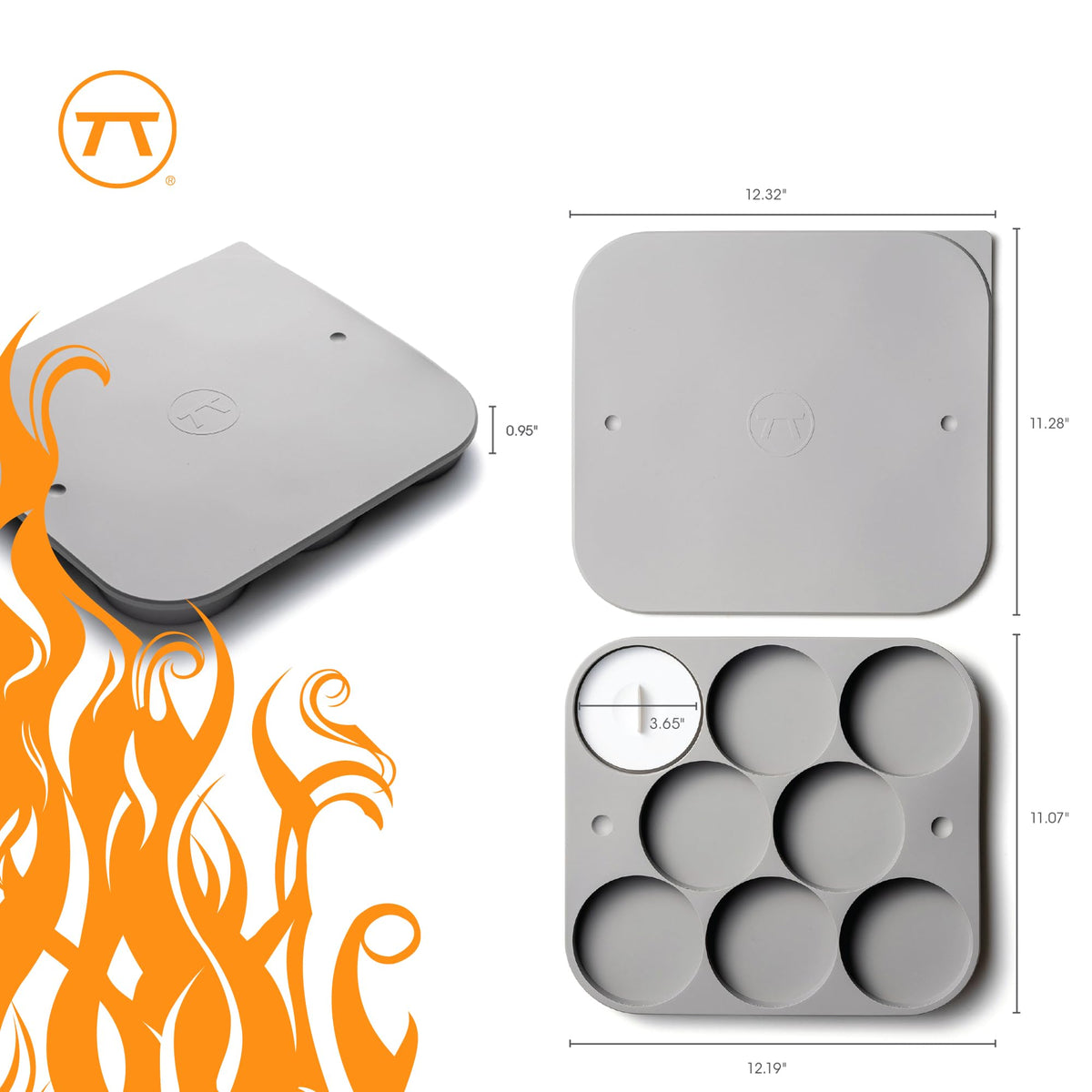 Outset Burger Patty Maker and Storage Tray, 8 Patty Capacity