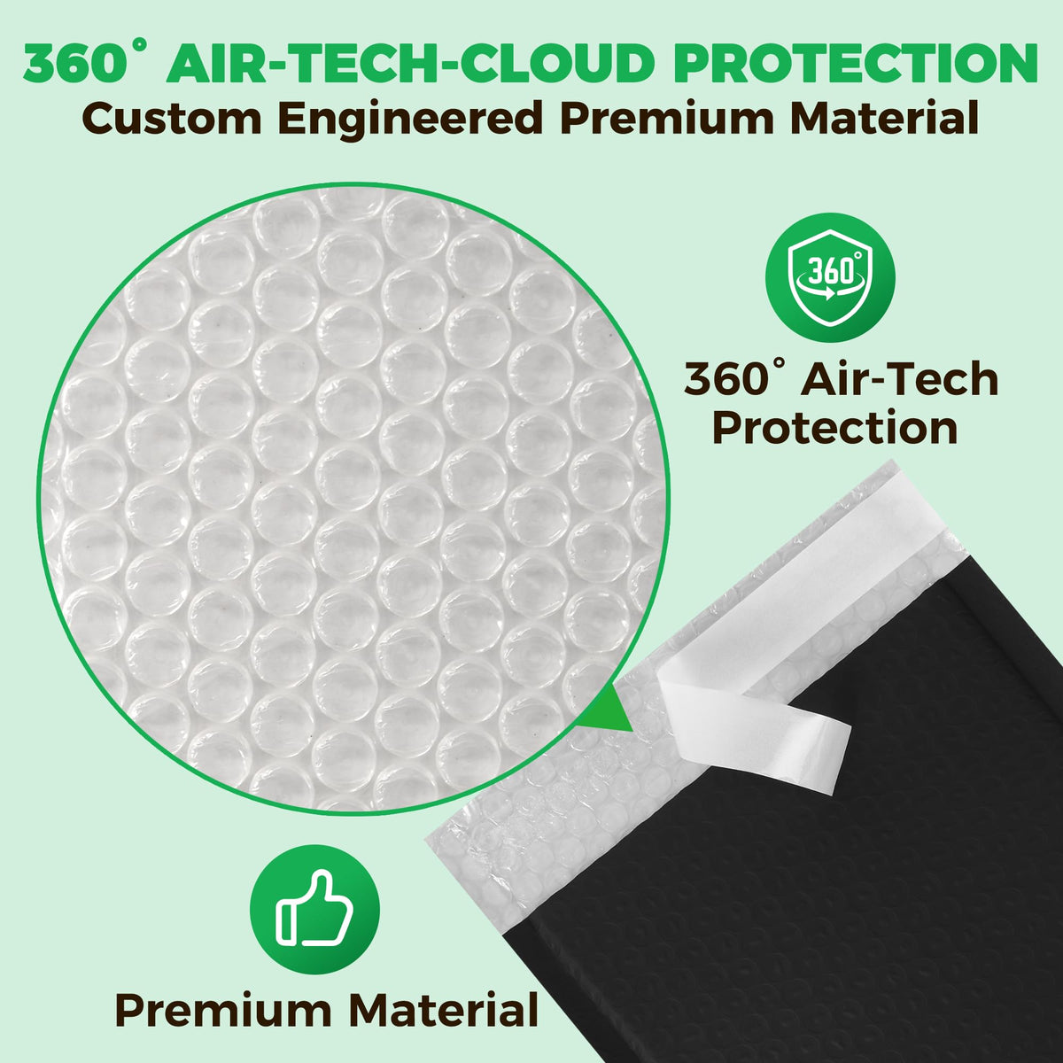 510 Pack 6’’ x 10’’ Bubble Mailer - Self-Sealing Waterproof Small Mailing Envelopes Padded Lightweight Bags 6 x 9 Usable Space for Apparel Accessories, Phone Cases, Trading & Greeting Cards, Prints