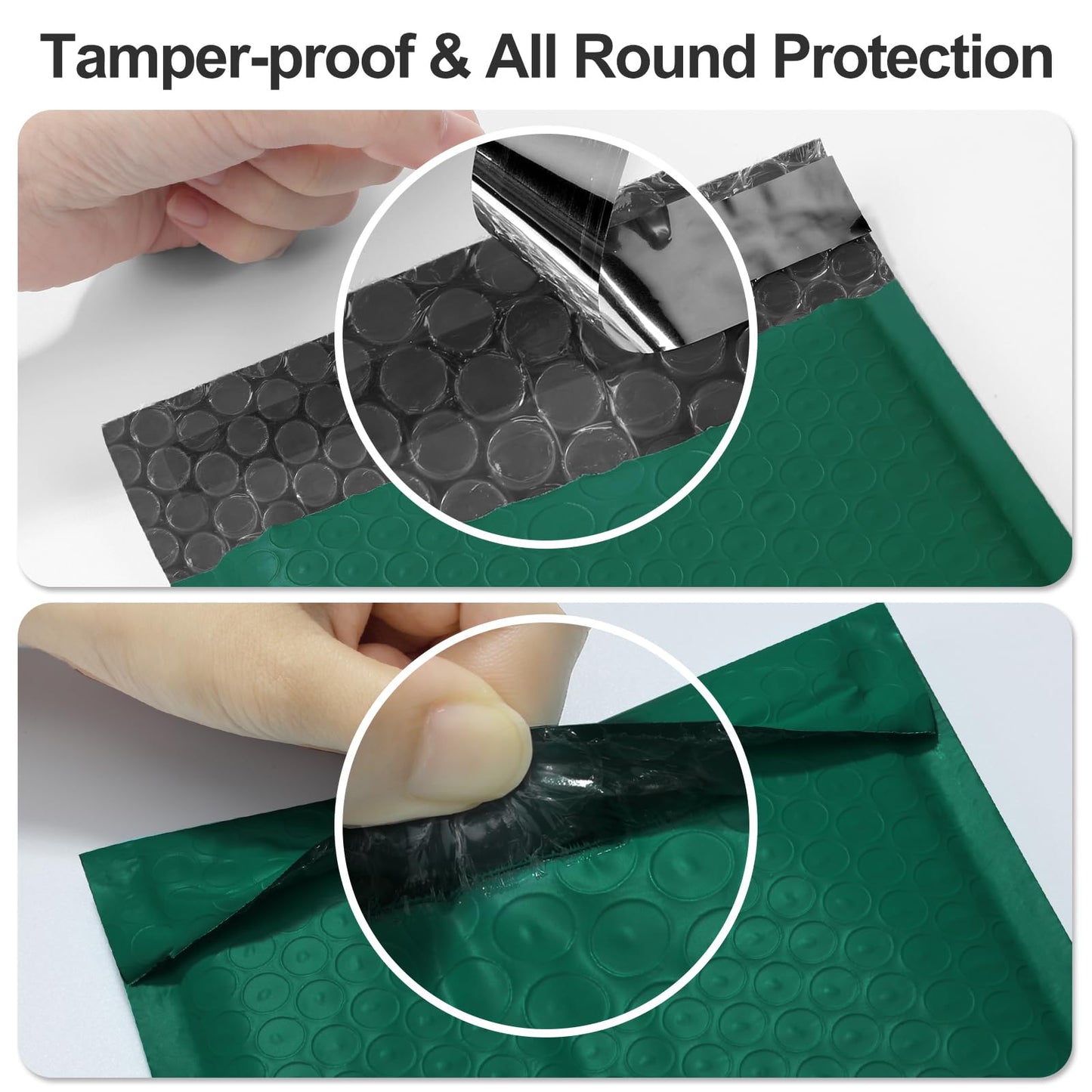 Famagic Bubble Mailers 8.5x12 Inch 25pc Ultramarine Green Shipping Bags, Chic Packaging Bags For Small Business, Colored Padded Mailing Envelopes, Opaque Matte Self Seal Bubble Poly Mailers Bulk #2