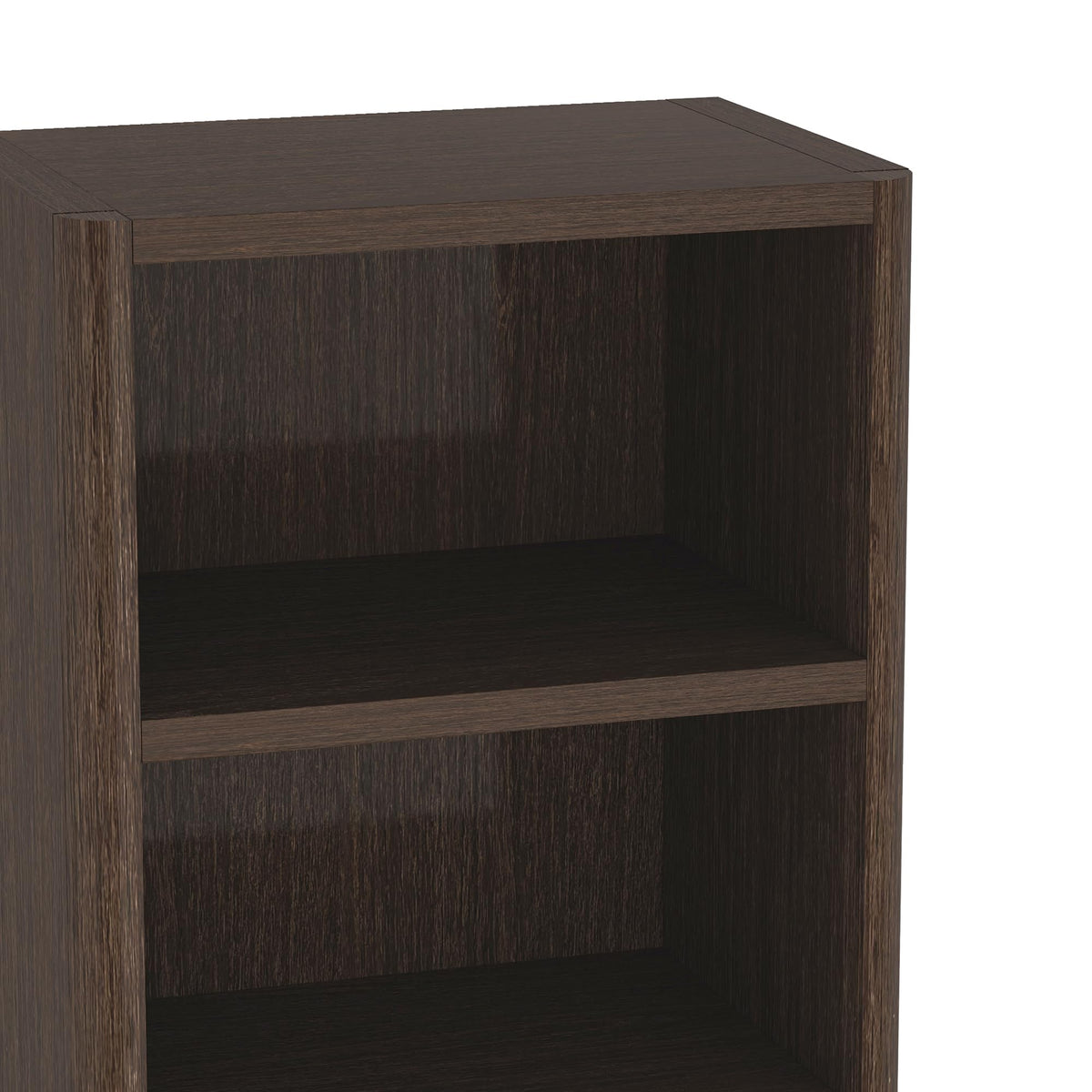 Manhattan Comfort Rivington 79" Tall Modern 5-Tier Bookcase, Open Shelving Storage Cabinet with Adjustable Shelves for Living Room or Home Office, Single Bookcase in Natural Oak