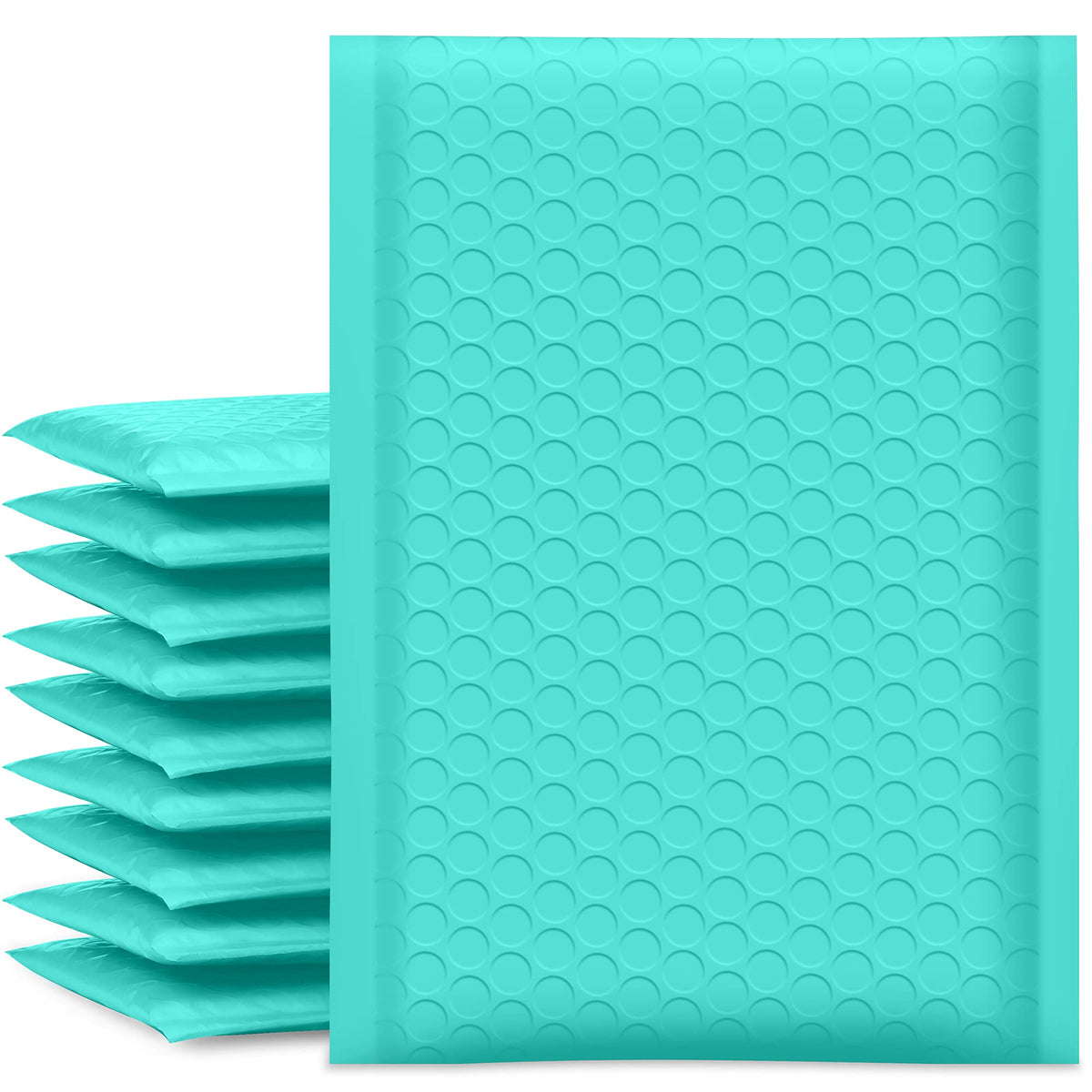 UCGOU Bubble Mailers 6x10 Inch Teal 25 Pack Usable Size 6x9" Padded Envelopes Small Business Mailing Packages Opaque Self Seal Adhesive Waterproof Boutique Shipping Bag for Jewelry Makeup Supplies #0