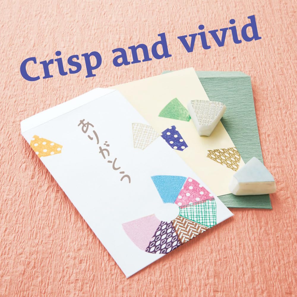 IROMOYO Stamp PAD, Traditional Japanese Ink Colour, Oil-Based Ink pad - OCHER Green