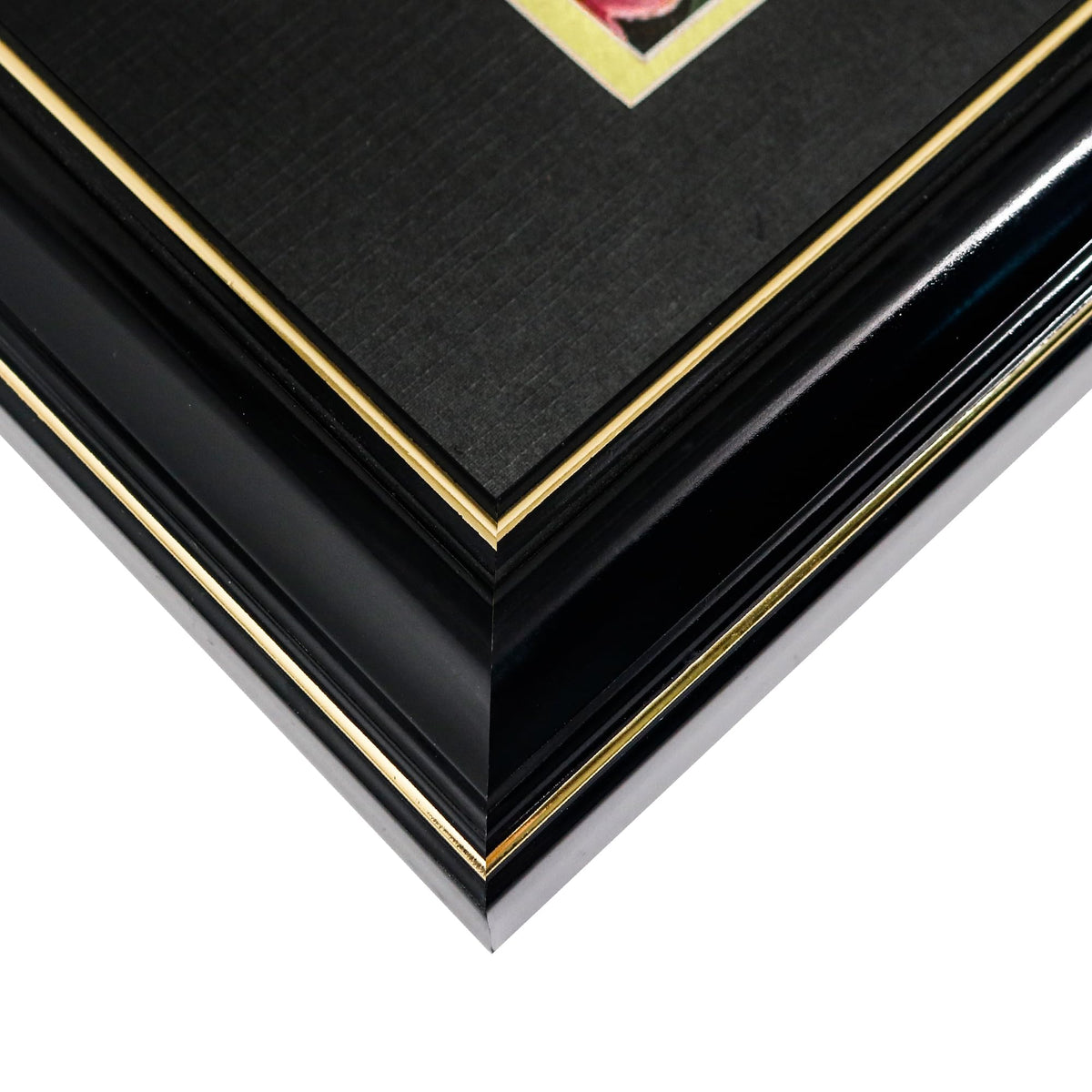 GraduationMall Class of 2026 Graduation Shadow Box Frame for 8.5x11 Diploma, 4x6 Picture with Cap & Tassel Holder, Black Wood Display Case with Black Gold Mat