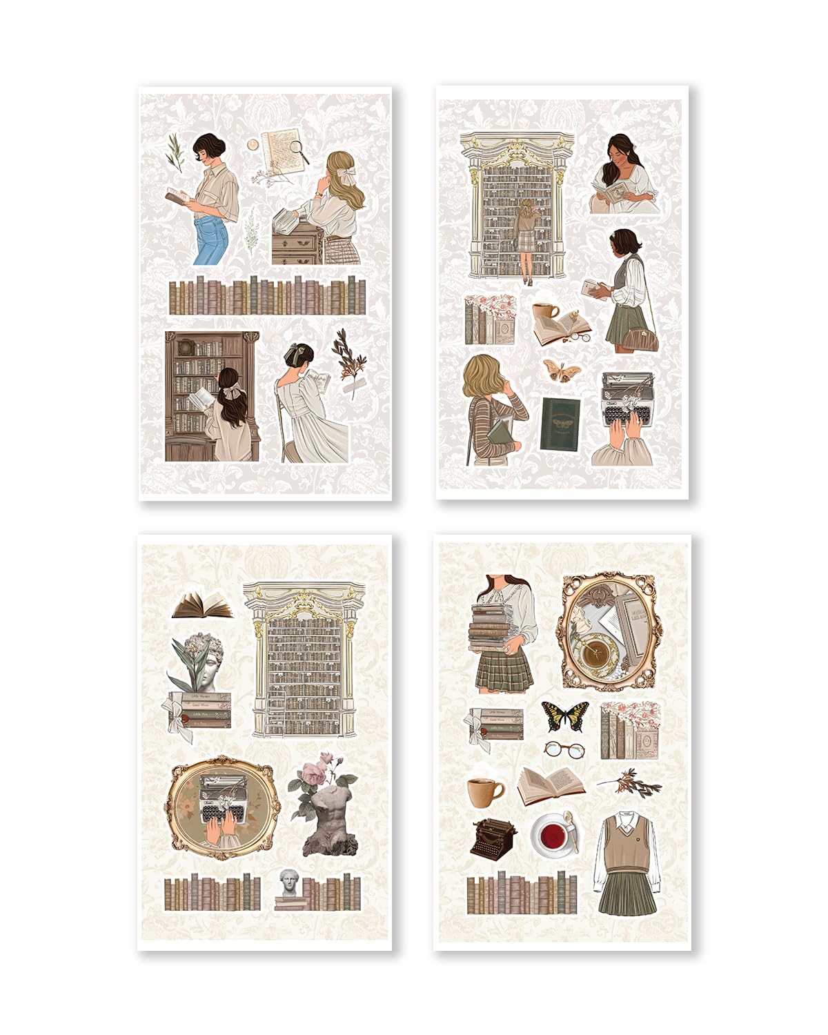 Rongrong Bookworm Planner Stickers Book Volume 3 Theme for Planners, Calendars, Journals – Perfect for Book Lovers – Scrapbook Accessories – 24 Pages