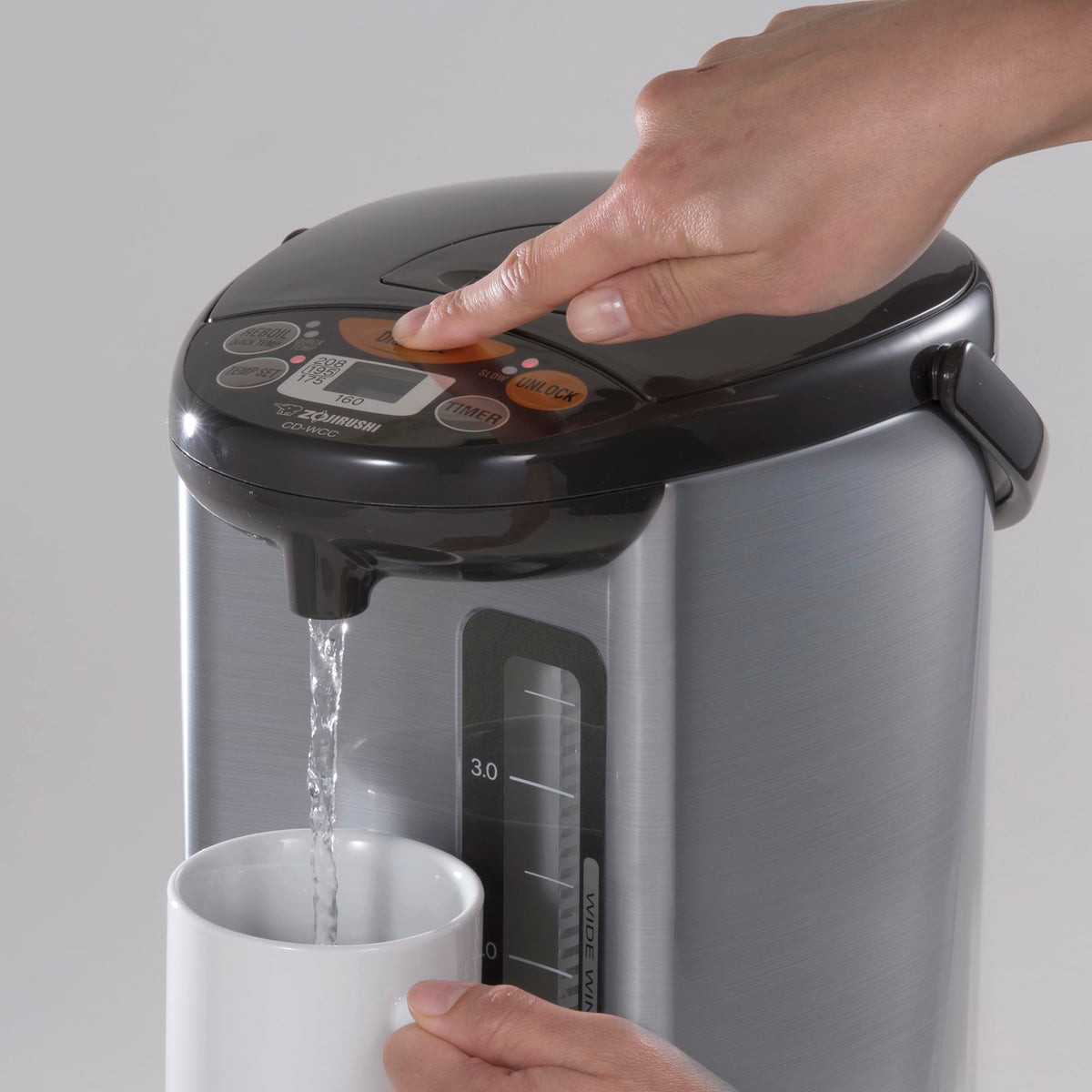 Zojirushi Micom Water Boiler and Warmer (135 oz. / 4L, Silver)