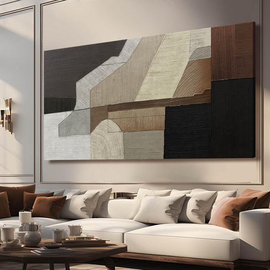 VAYIMDH Line Abstract Wall Art Colorful Wall Prints Geometric Living Room Decorations for Walls neutral Artwork Office Bedroom Photo 29"x 58" Ready to Hang