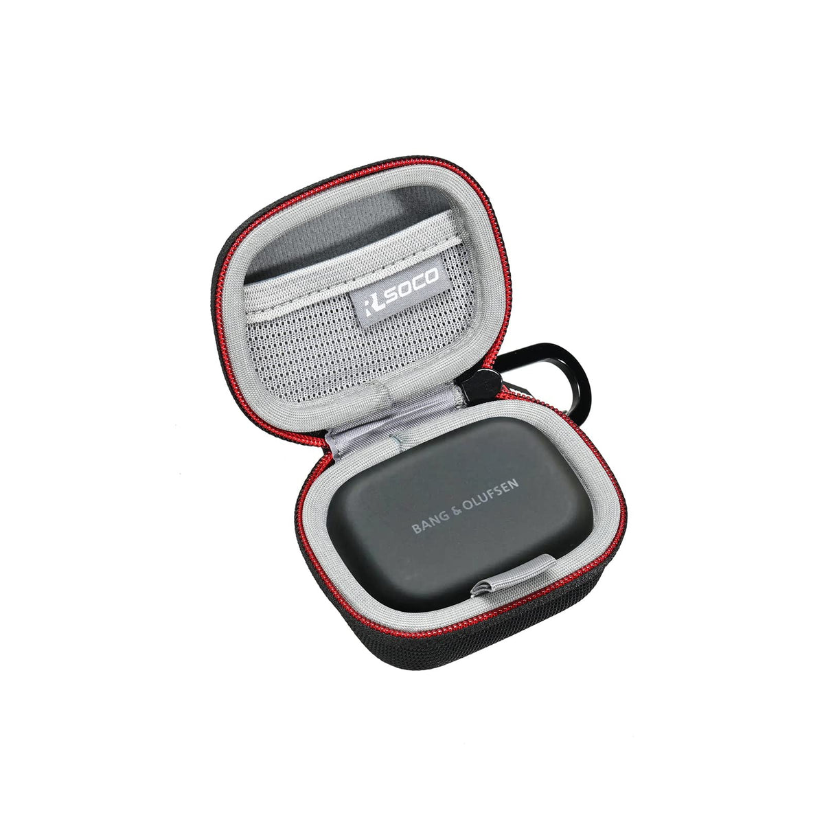 RLSOCO Hard Case for Bang & Olufsen Beoplay EX/Beoplay Eleven Wireless Bluetooth Earphones | Shockproof, Dustproof, Water-Resistant Storage Pouch with Sturdy Metal Hook (Case Only)