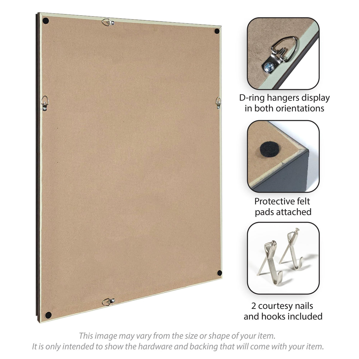 Amanti Art Framed Fabric Pinboard 15 x 42, Scandinavian Tulip Decor by Dina Dankers Printed Casual Bulletin Board for Use as a Vision Board or Wall Organization, Woodgrain Stripe Blonde Frame