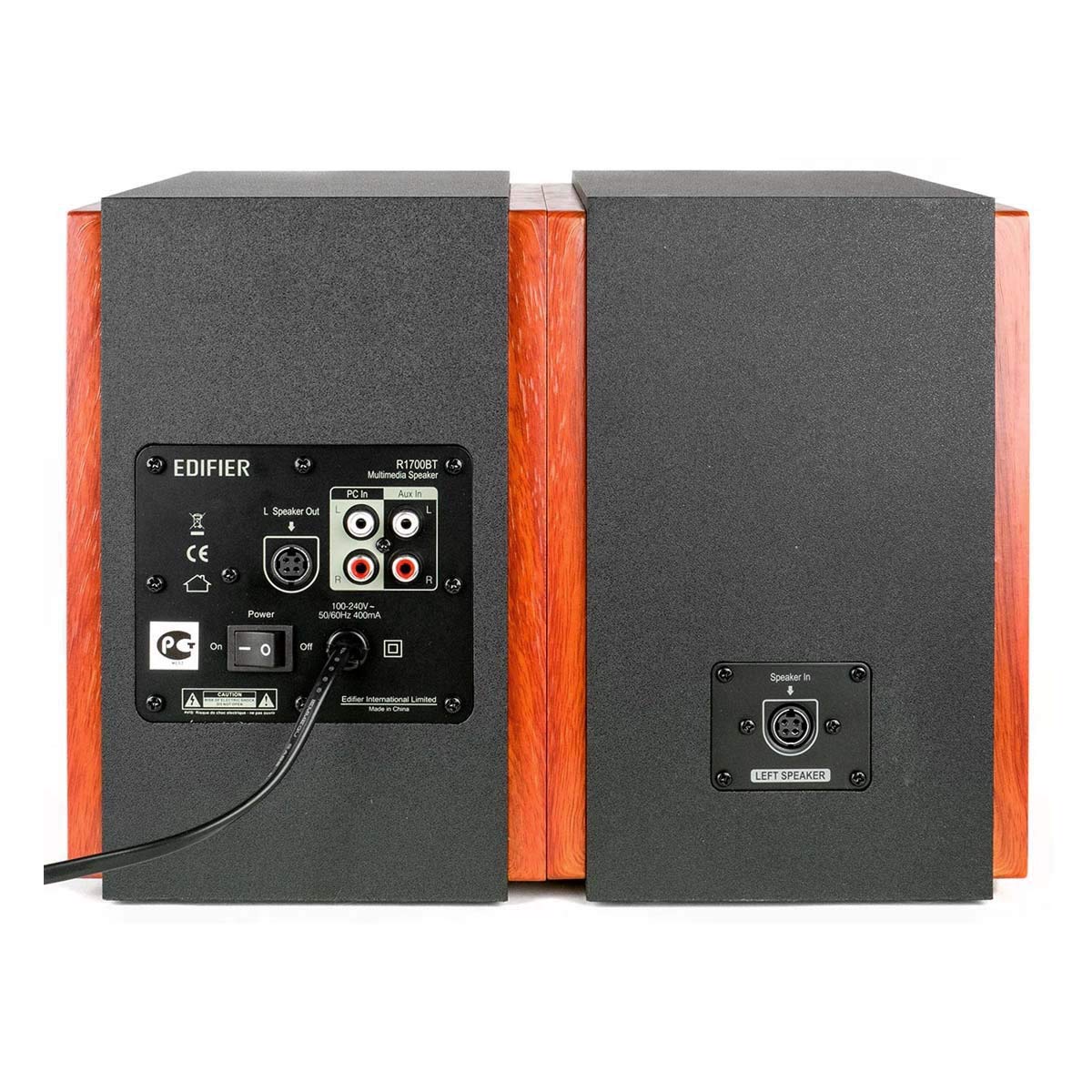 Edifier R1700BT Amplified Bluetooth Bookshelf Speaker System, 2.0 Powered Active Speakers 66 Watt RMS - Wooden