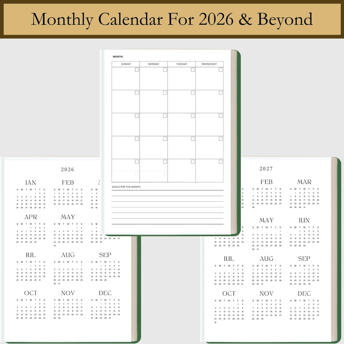 Time Blocking and ADHD Planner by Refine Days. 180 Undated Pages, To Do List, Hourly Schedule, Daily and Monthly Agenda. Time Management & Productivity Notebook. A5 (Green)
