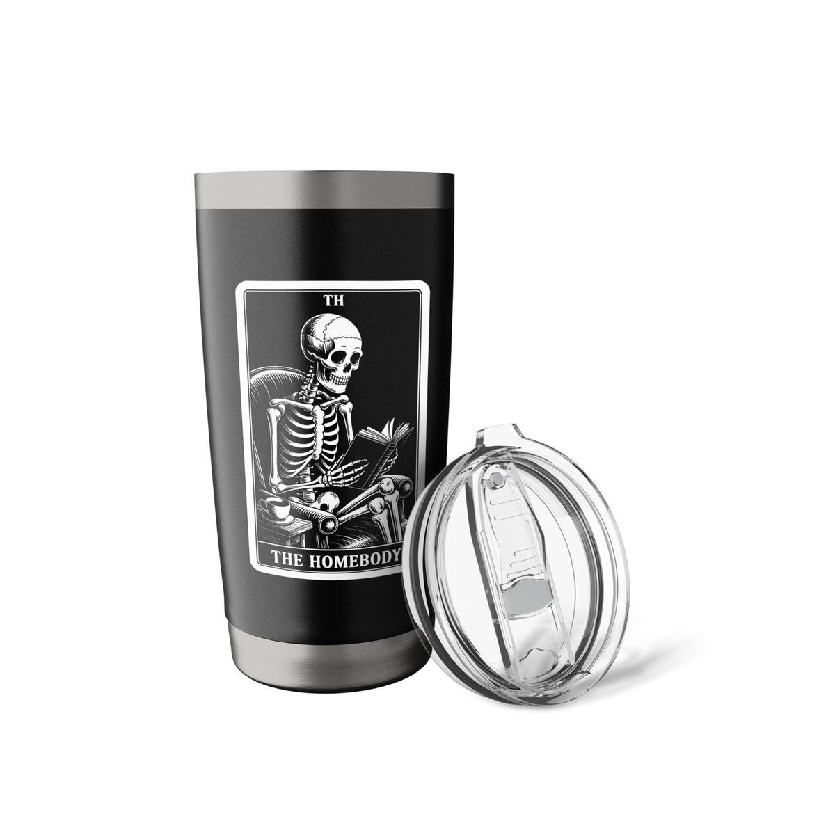 The Homebody Tarot Card Indoorsy Men Introvert Stainless Steel Insulated Tumbler
