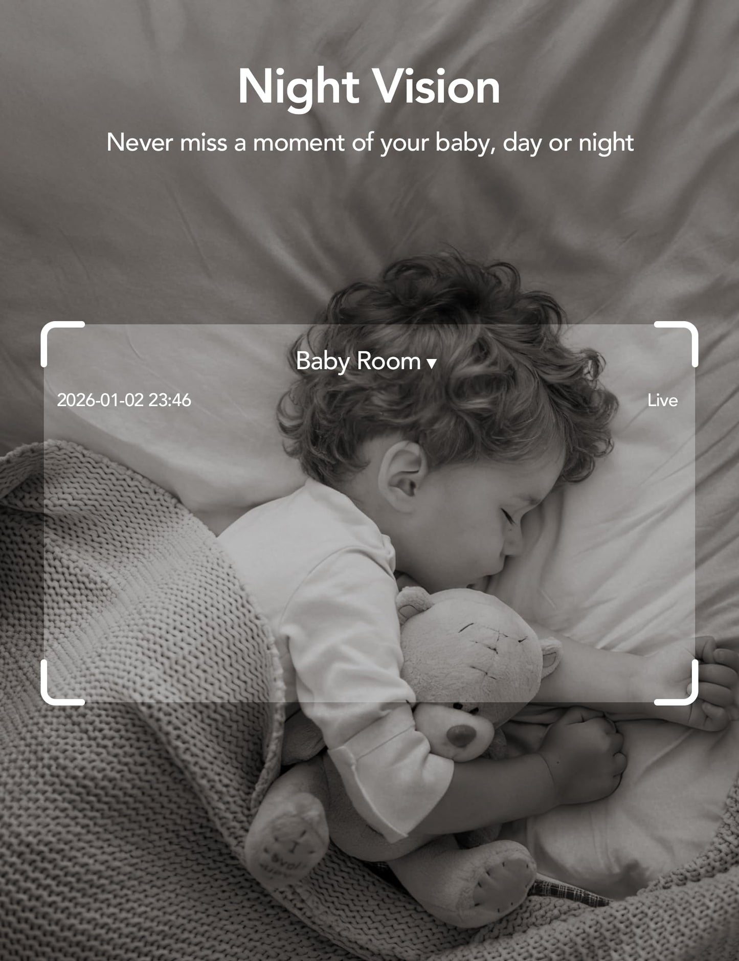GNCC 2K Cameras for Home Security-2.4/5Ghz WiFi Indoor Camera with 360° Motion Detection for Pet/Baby/Nanny/Dog 2-Way Audio, Night Vision, 24/7 SD Card Storage, Cloud Storage, Works with Alexa, 4 Pcs