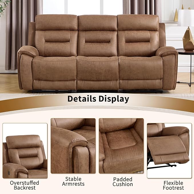 ANJ Power Reclining Loveseat Sofa