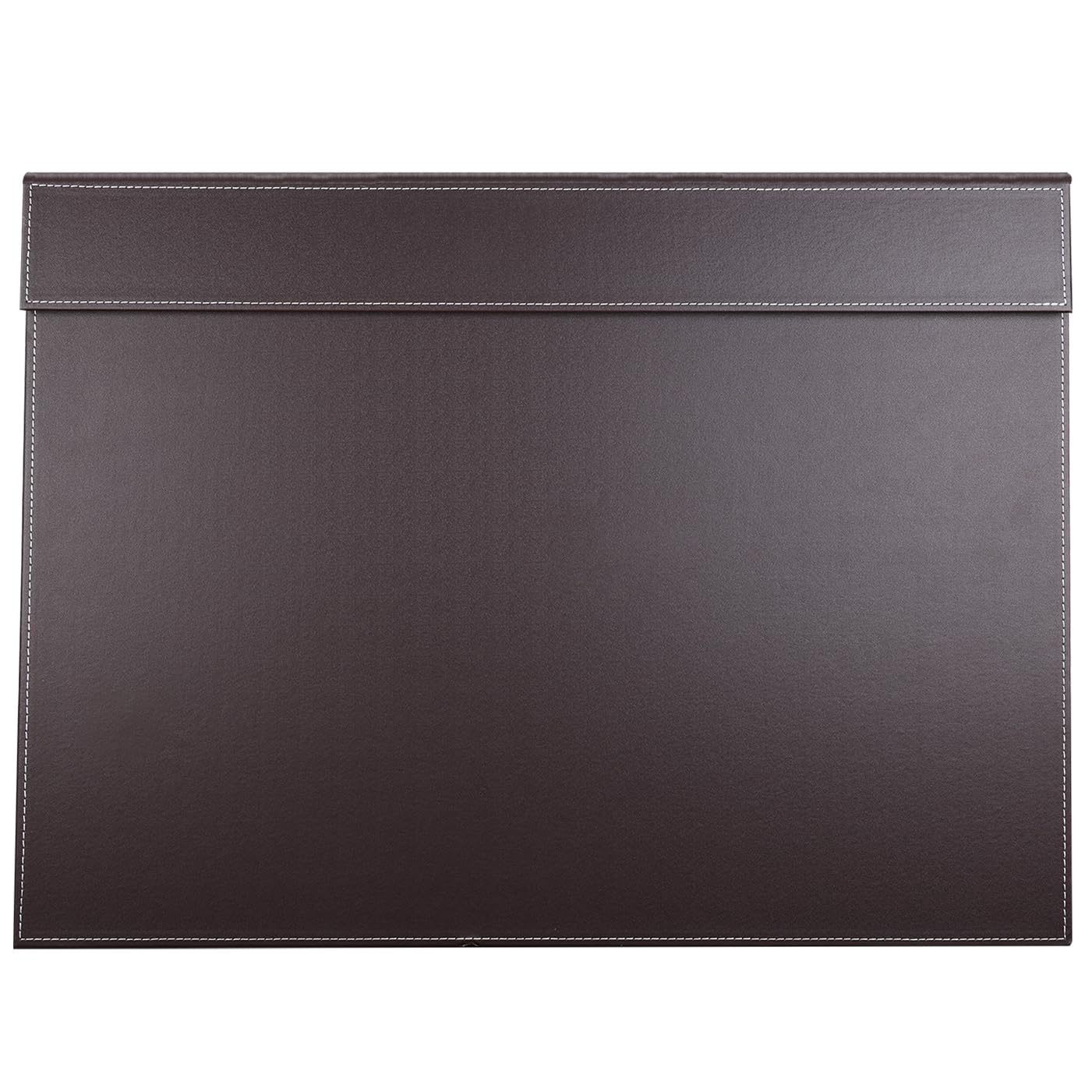KINGFOM Ultra-Smooth PU Leather Desk Pad & Mat Office Desk Drawing & Writing Board A3/ A4 File Paper Clip Table Protector Mat on Top Large 24''x18'' (Brown)
