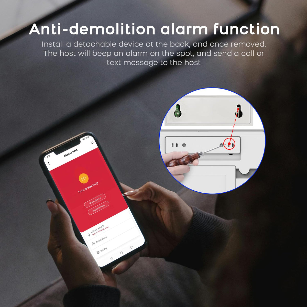 LWOHSI Alarm System for Home Security,WiFi+GSM 4G Wireless Alarm System with Phone APP Alert,Door/Window Sensor,Remote,Compatible with Alexa and Google for Home,Apartment,Office (A108F-US-D)
