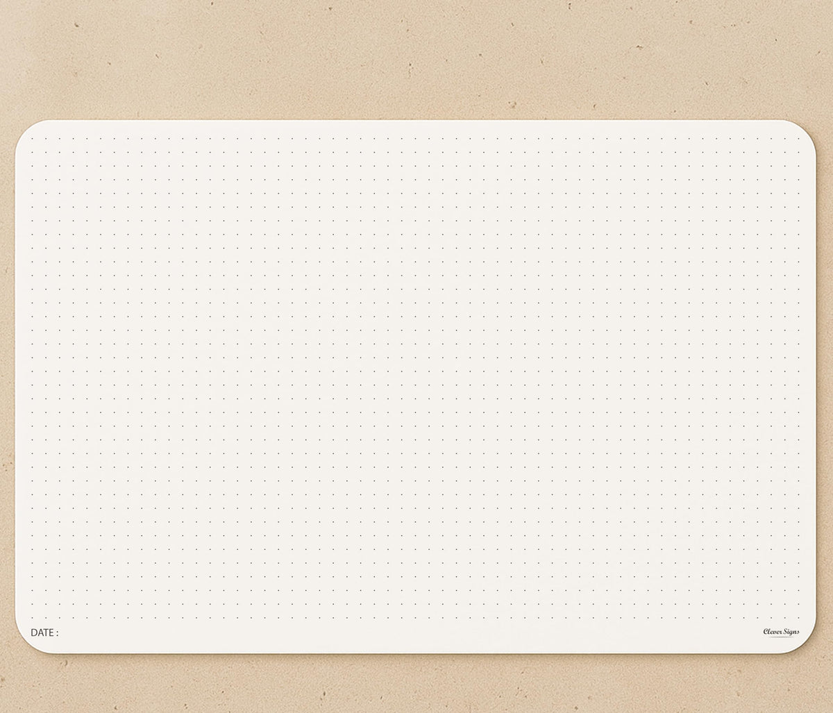 CLEVER SIGNS A4 Dot Grid Notepad (8,3" x 11,7")- Large Dotted Memo Desk Pads-Premium Paper with Cardboard Back Support - Ideal for Note-taking, Planning, Sketching, and Journaling