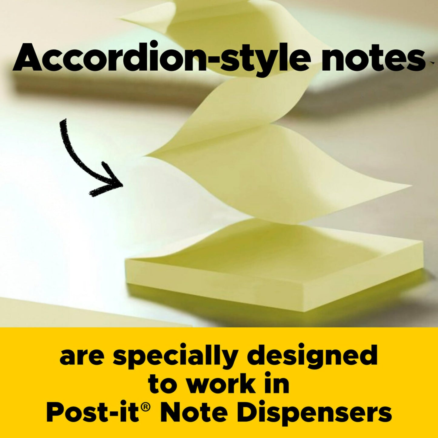 Post-it Dispenser Pop-Up Sticky Notes, 6 Sticky Notes Pads, 3 x 3 in., School Supplies and Oﬃce Supplies, Use with Post-it Note Dispensers, Sunburst Collection